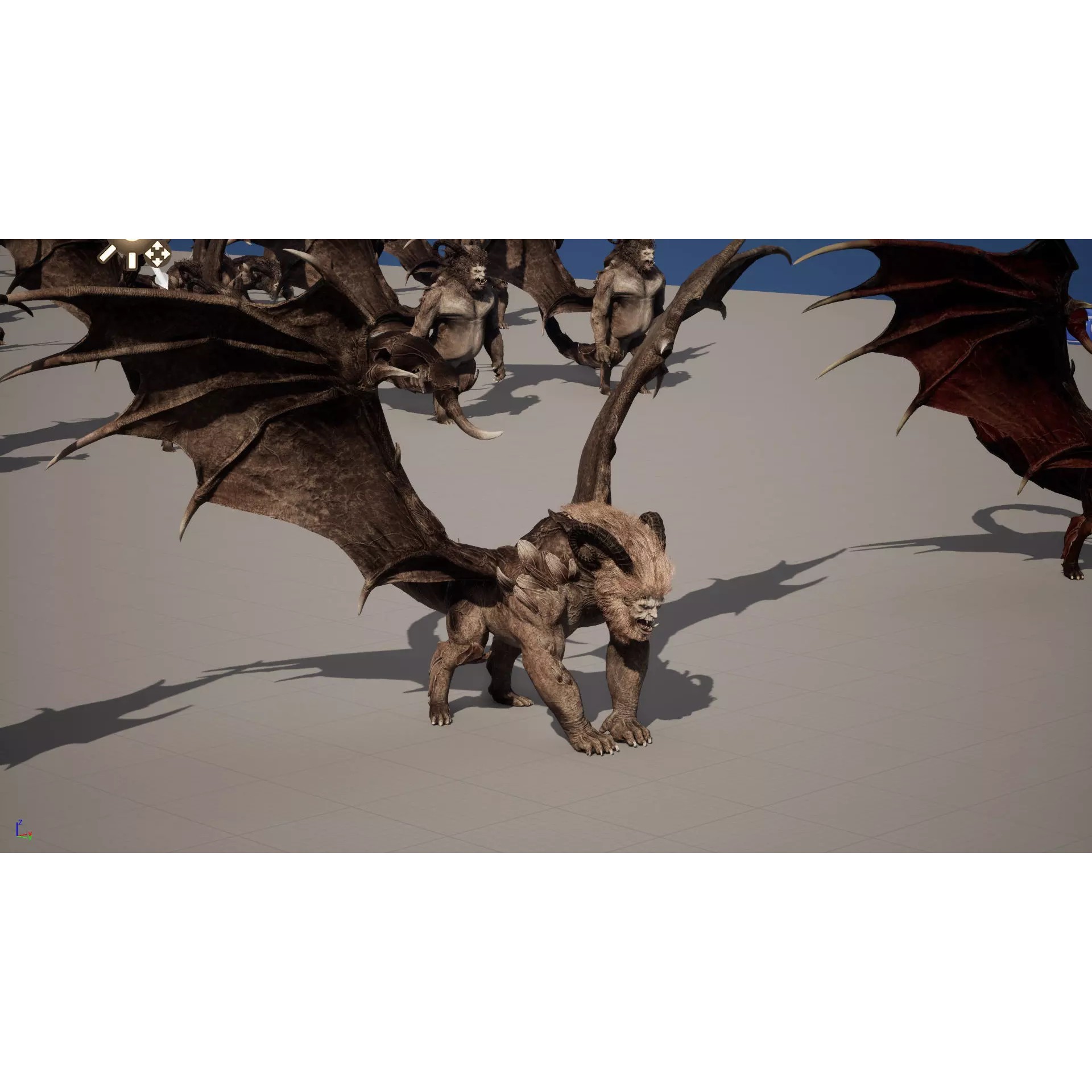 Manticore - Low-Poly Game-Ready 3D Model - View 30