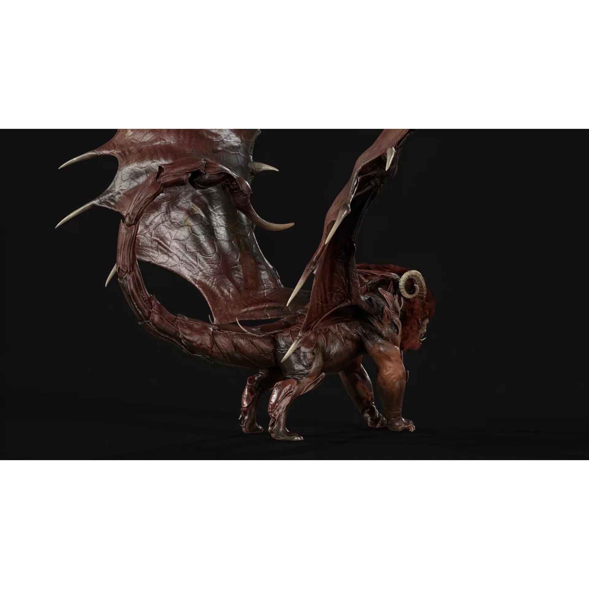 Manticore - Low-Poly Game-Ready 3D Model - View 7