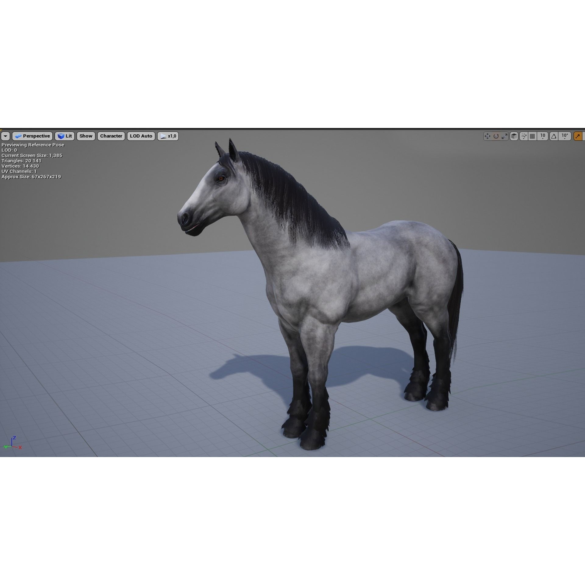 Stallions - Low-Poly Game-Ready 3D Model - View 13