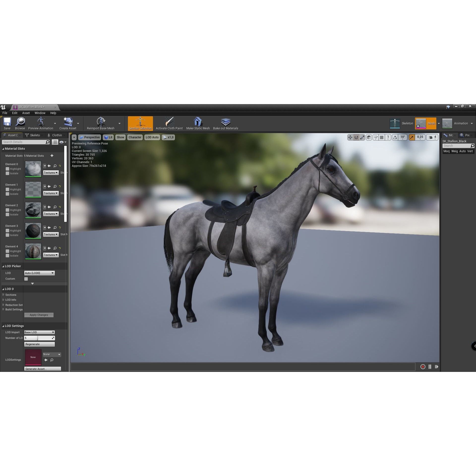 Stallions - Low-Poly Game-Ready 3D Model - View 14