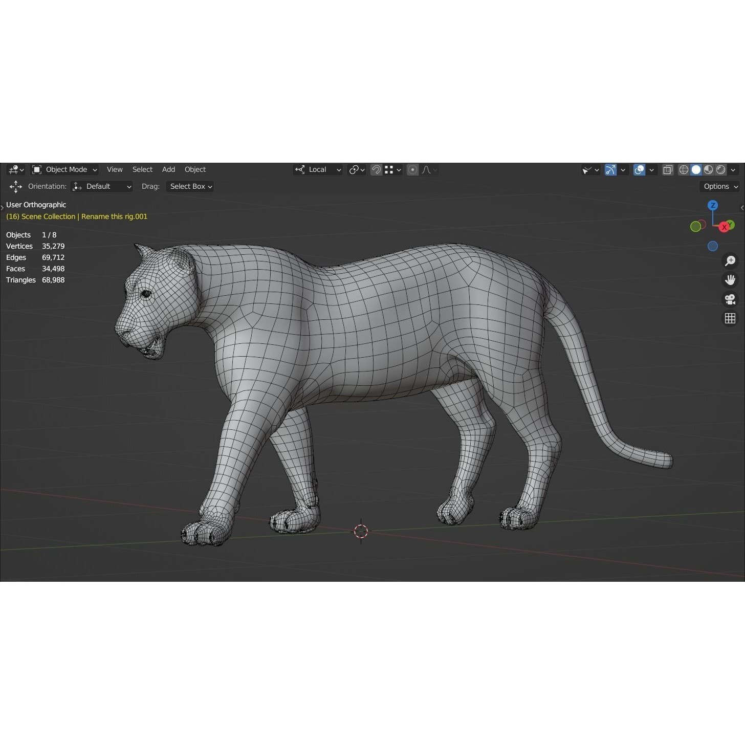 Siberian Tiger - Game-Ready 3D Model - View 12
