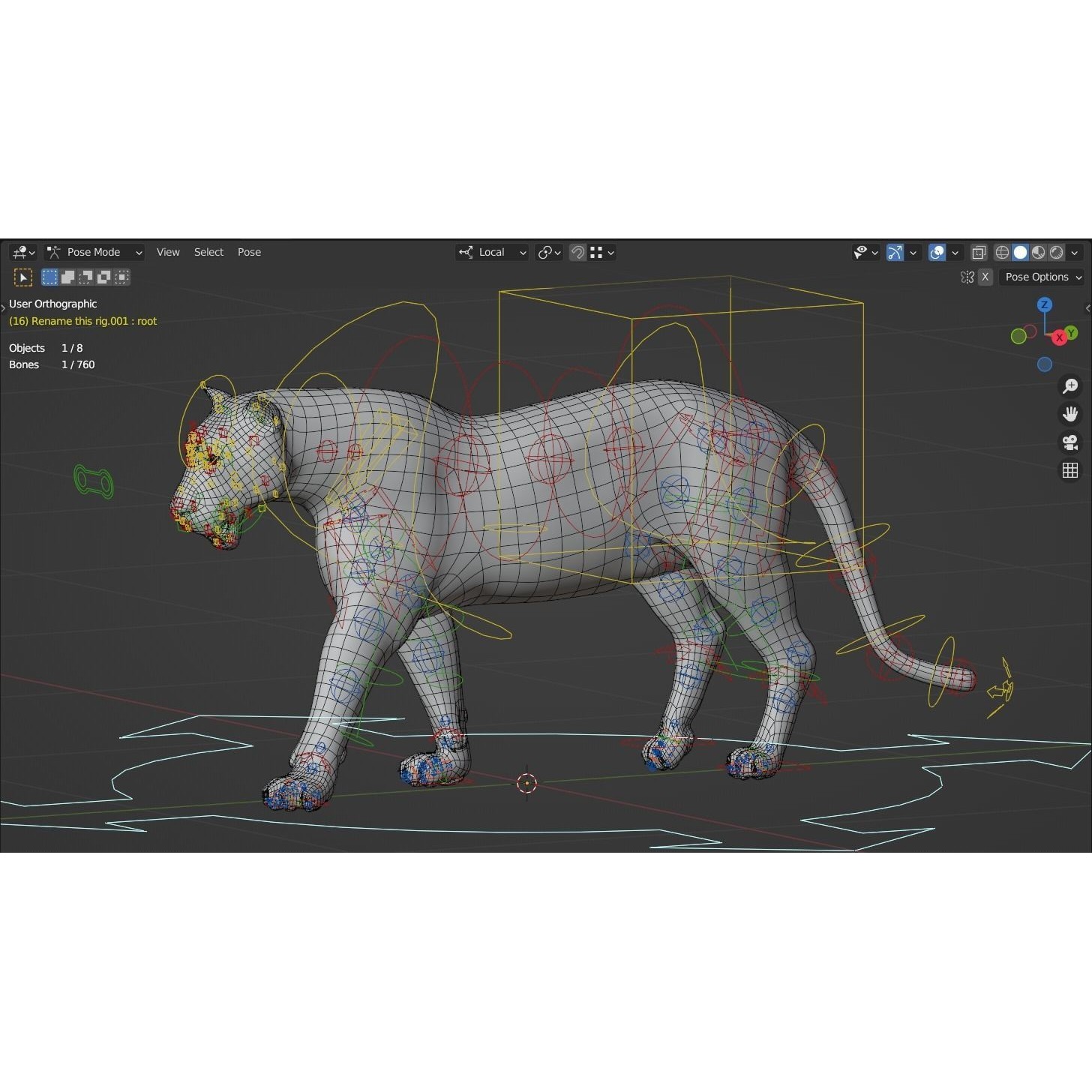 Siberian Tiger - Game-Ready 3D Model - View 13