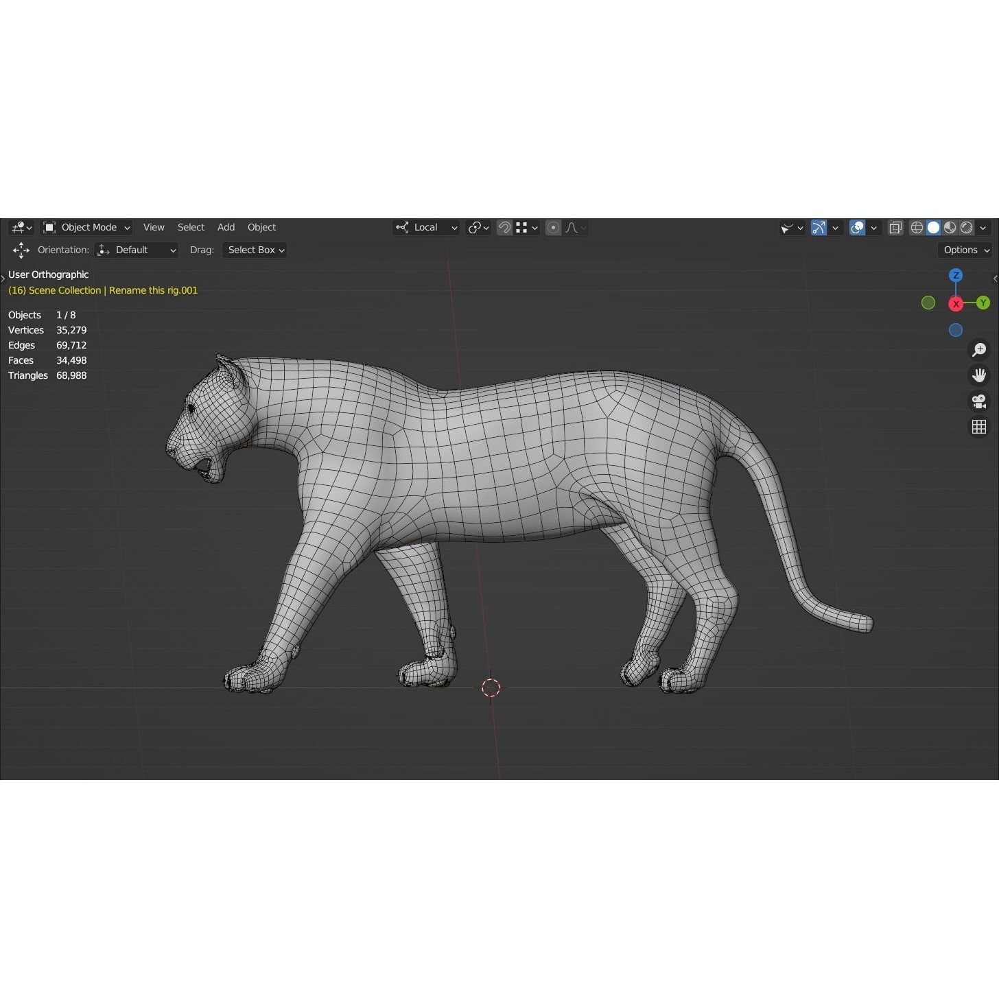 Siberian Tiger - Game-Ready 3D Model - View 14