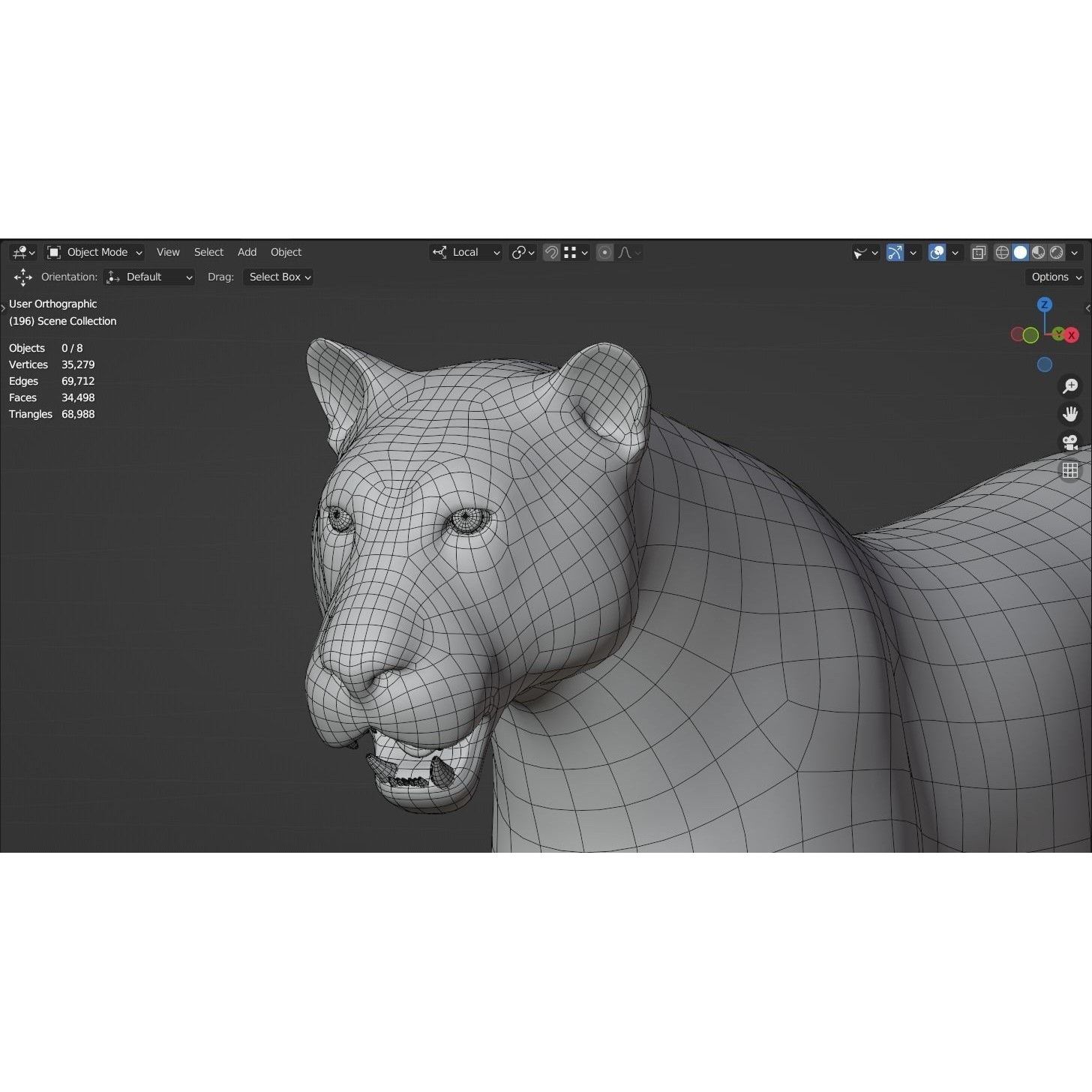 Siberian Tiger - Game-Ready 3D Model - View 17