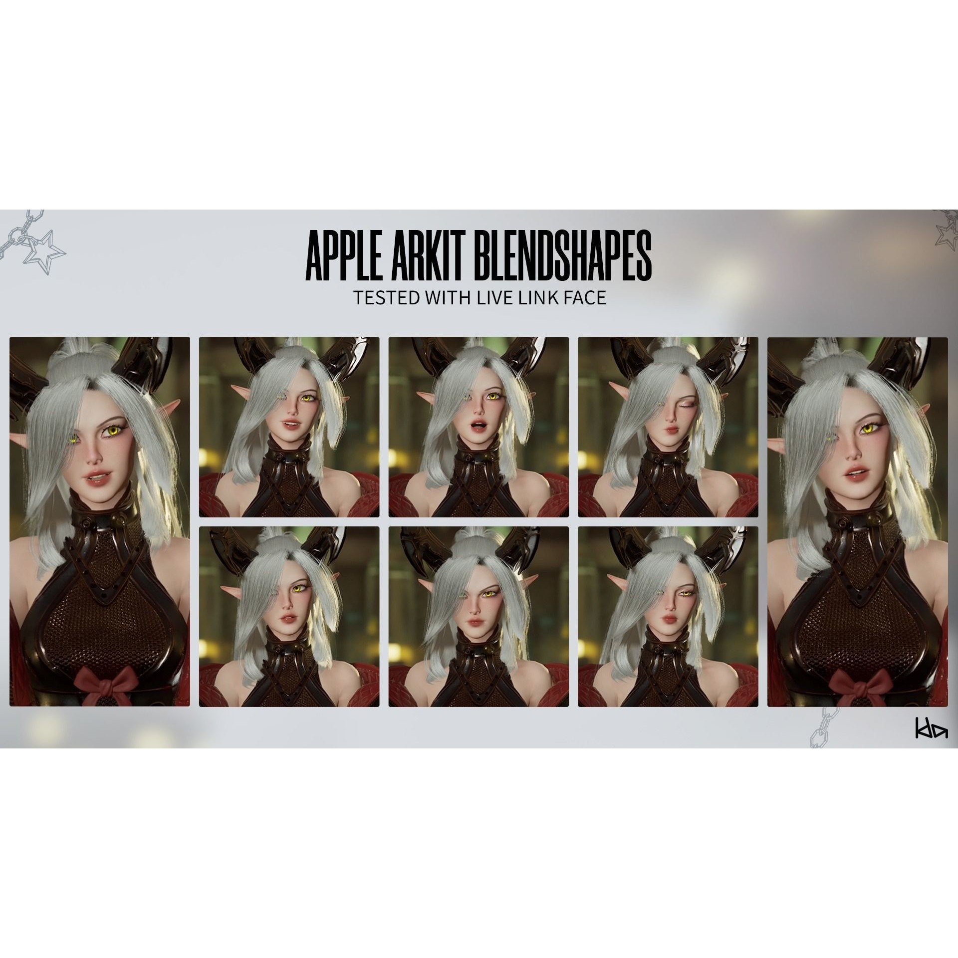 Cosmo Succubus Girl - Low-Poly Game-Ready 3D Model - View 10