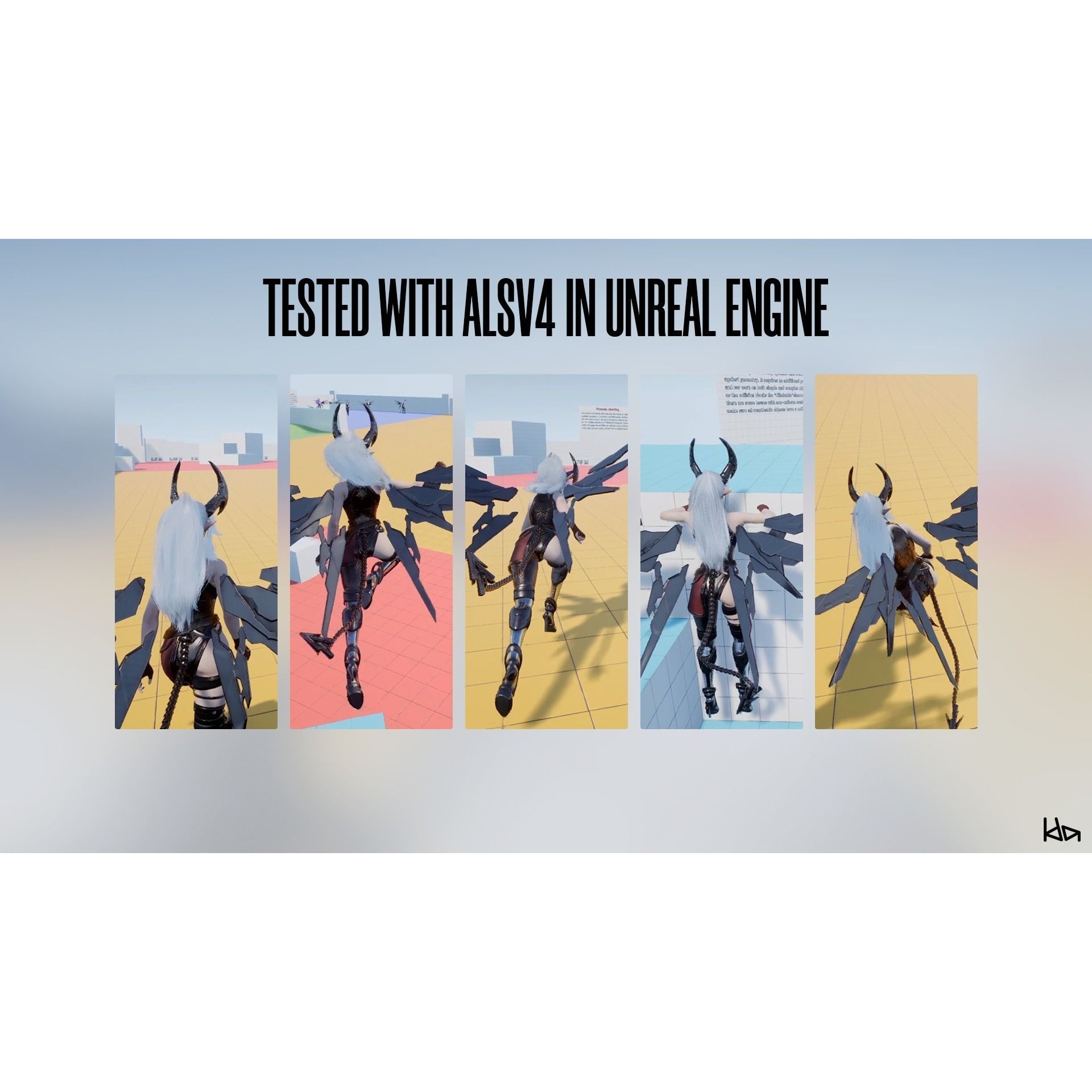 Cosmo Succubus Girl - Low-Poly Game-Ready 3D Model - View 14