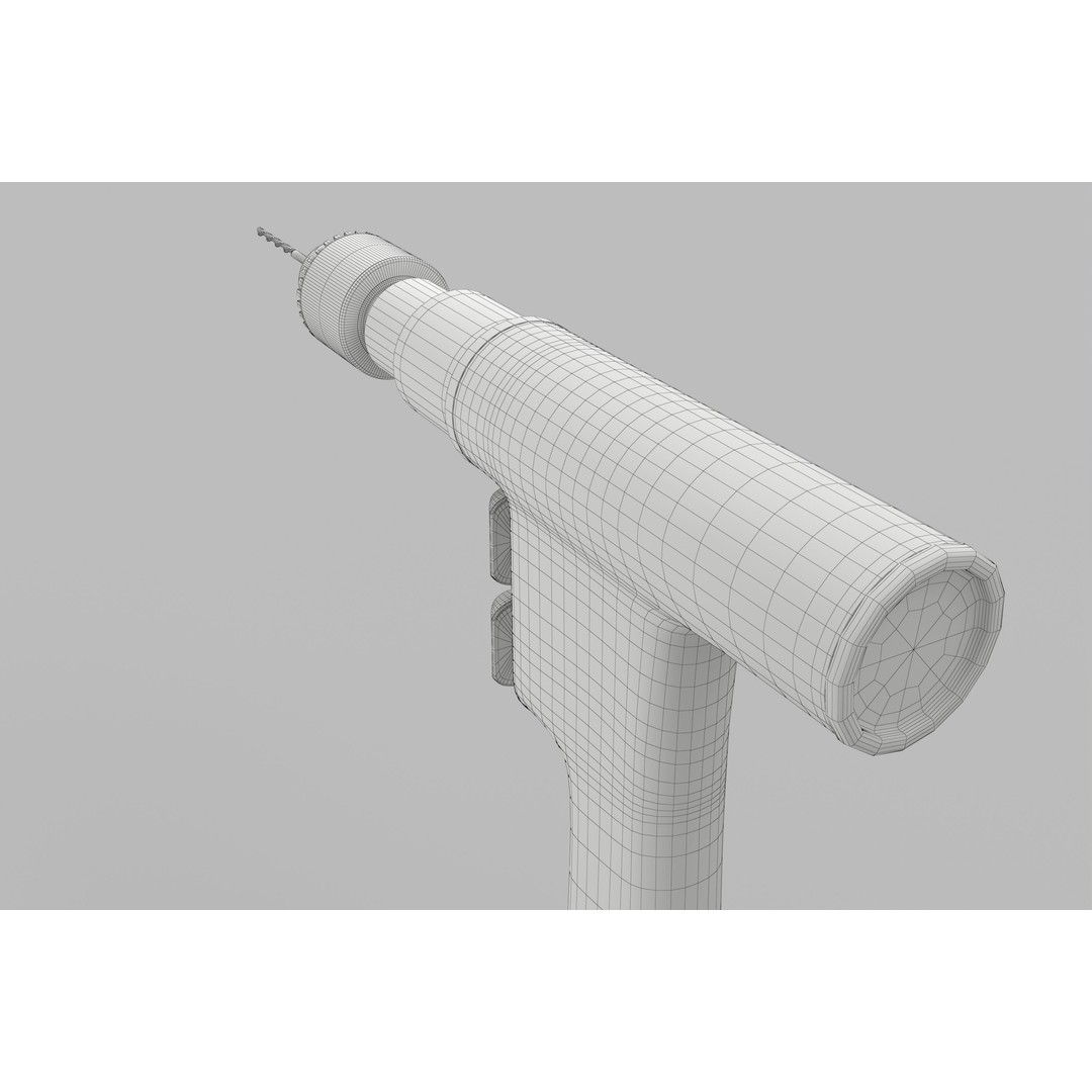 Surgical Drill 3D Model – Medical Equipment, PBR Textures, FBX - View 15