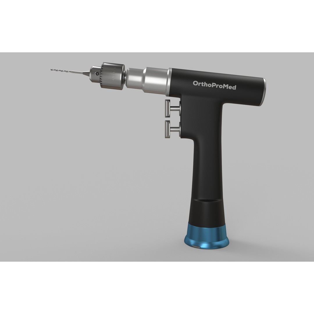 Surgical Drill 3D Model – Medical Equipment, PBR Textures, FBX - View 3