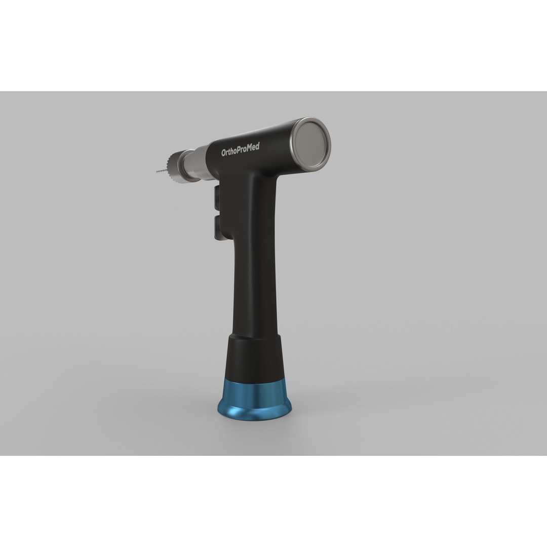 Surgical Drill 3D Model – Medical Equipment, PBR Textures, FBX - View 4