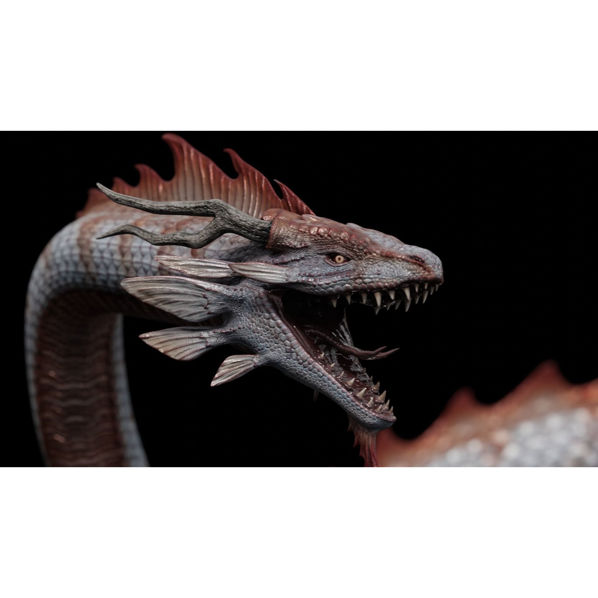 Asian Serpent Dragon - Low-Poly Game-Ready 3D Model - View 14