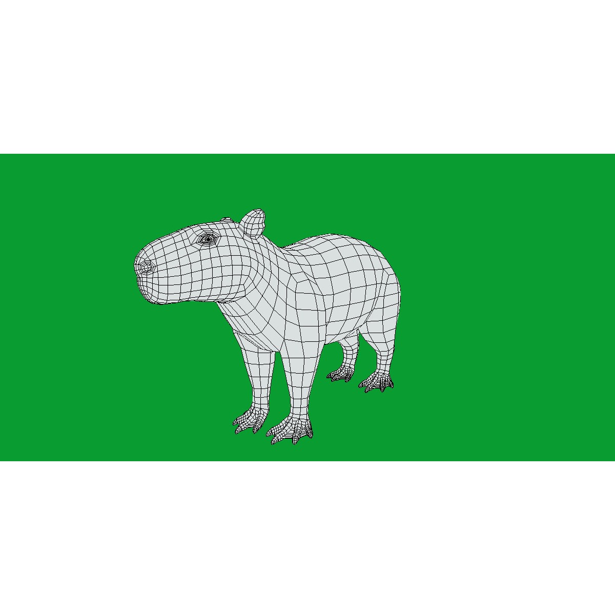 Capybara - Low-Poly Game-Ready 3D Model - View 30