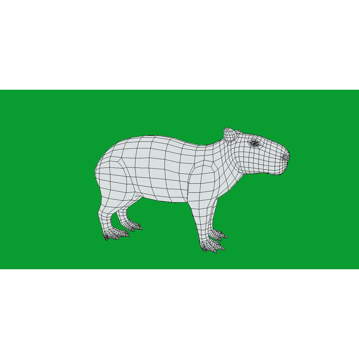 Capybara - Low-Poly Game-Ready 3D Model - View 33