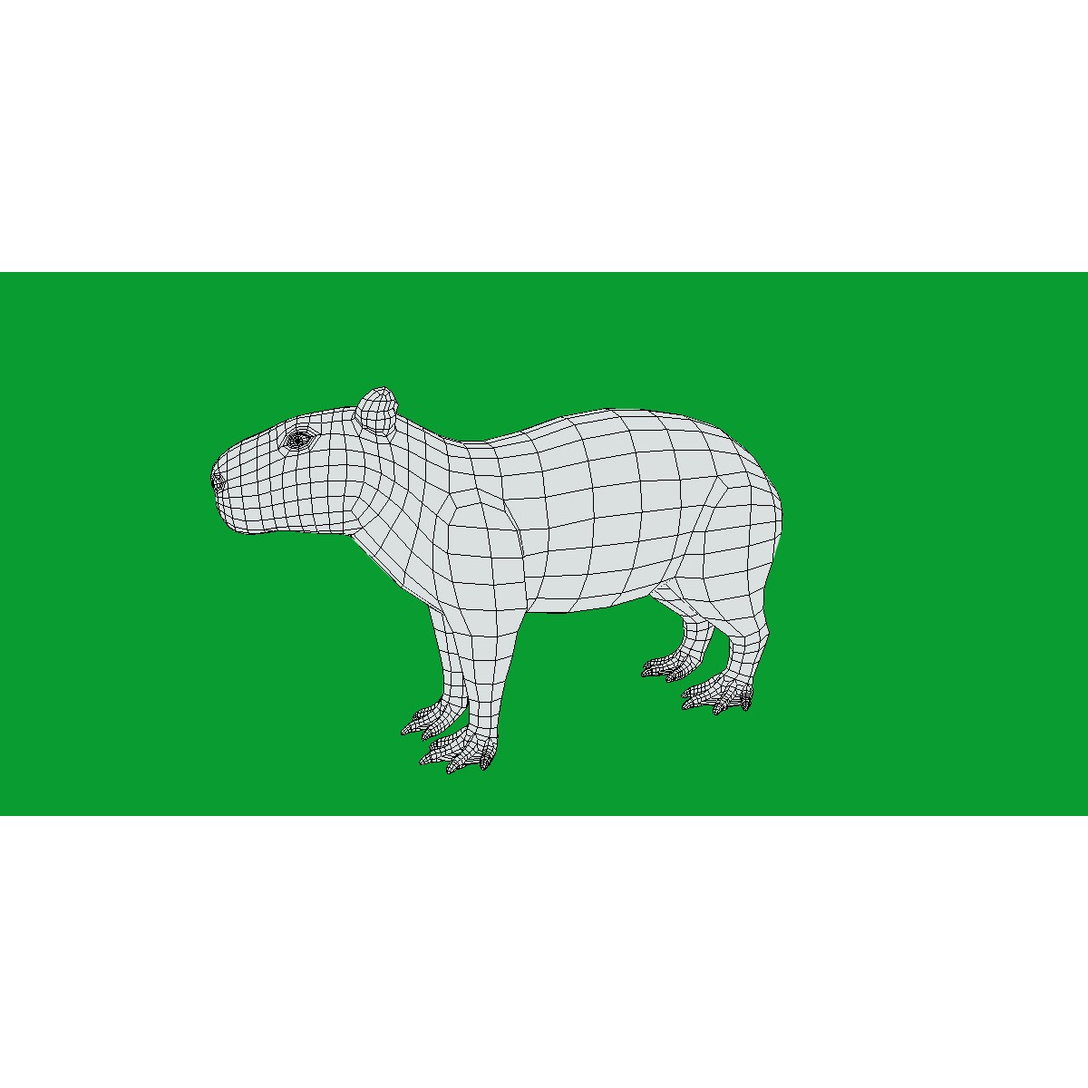 Capybara - Low-Poly Game-Ready 3D Model - View 37