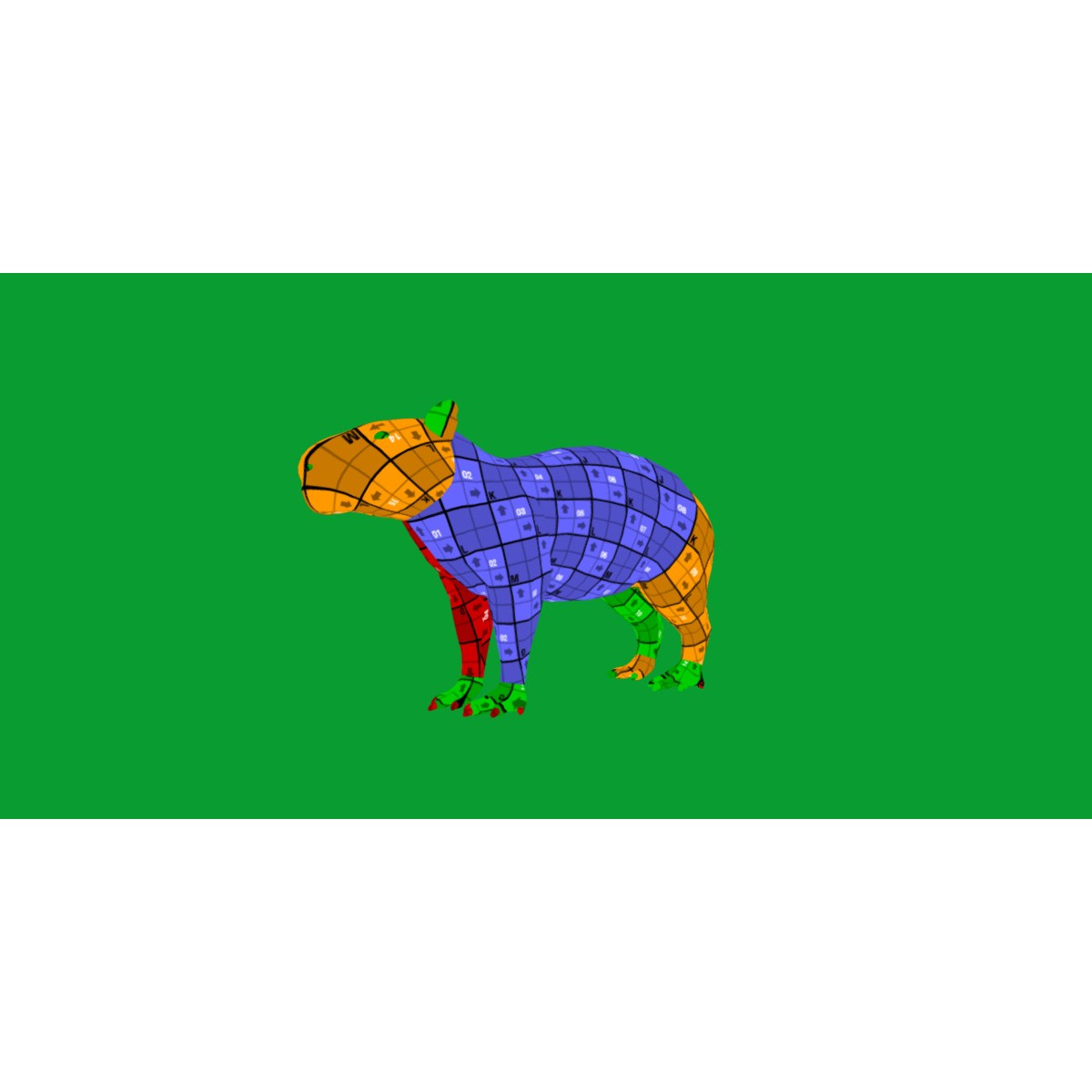 Capybara - Low-Poly Game-Ready 3D Model - View 48