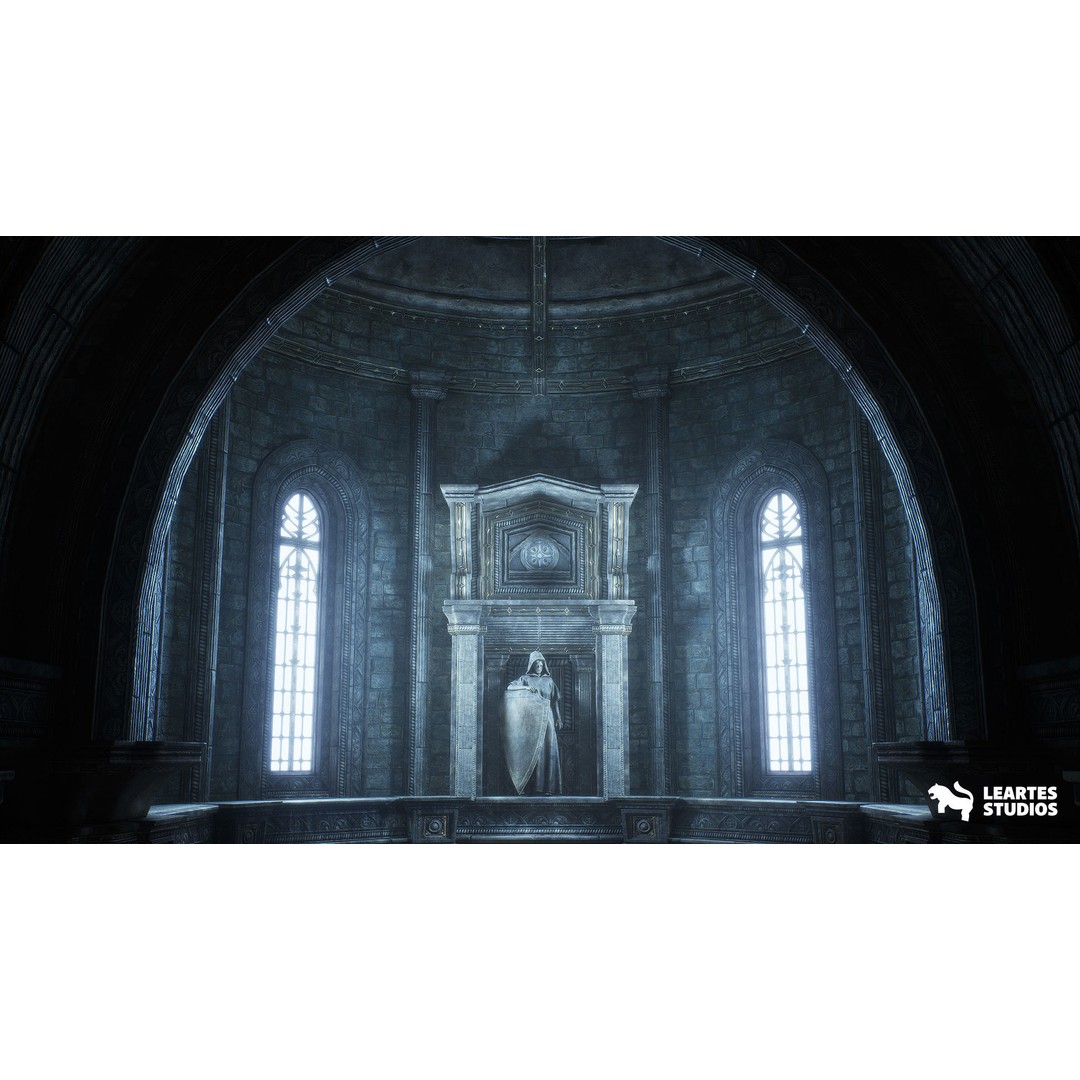 Ancient Cathedral 3D Model – Low Poly Game Asset, 141 Unique Meshes - View 11