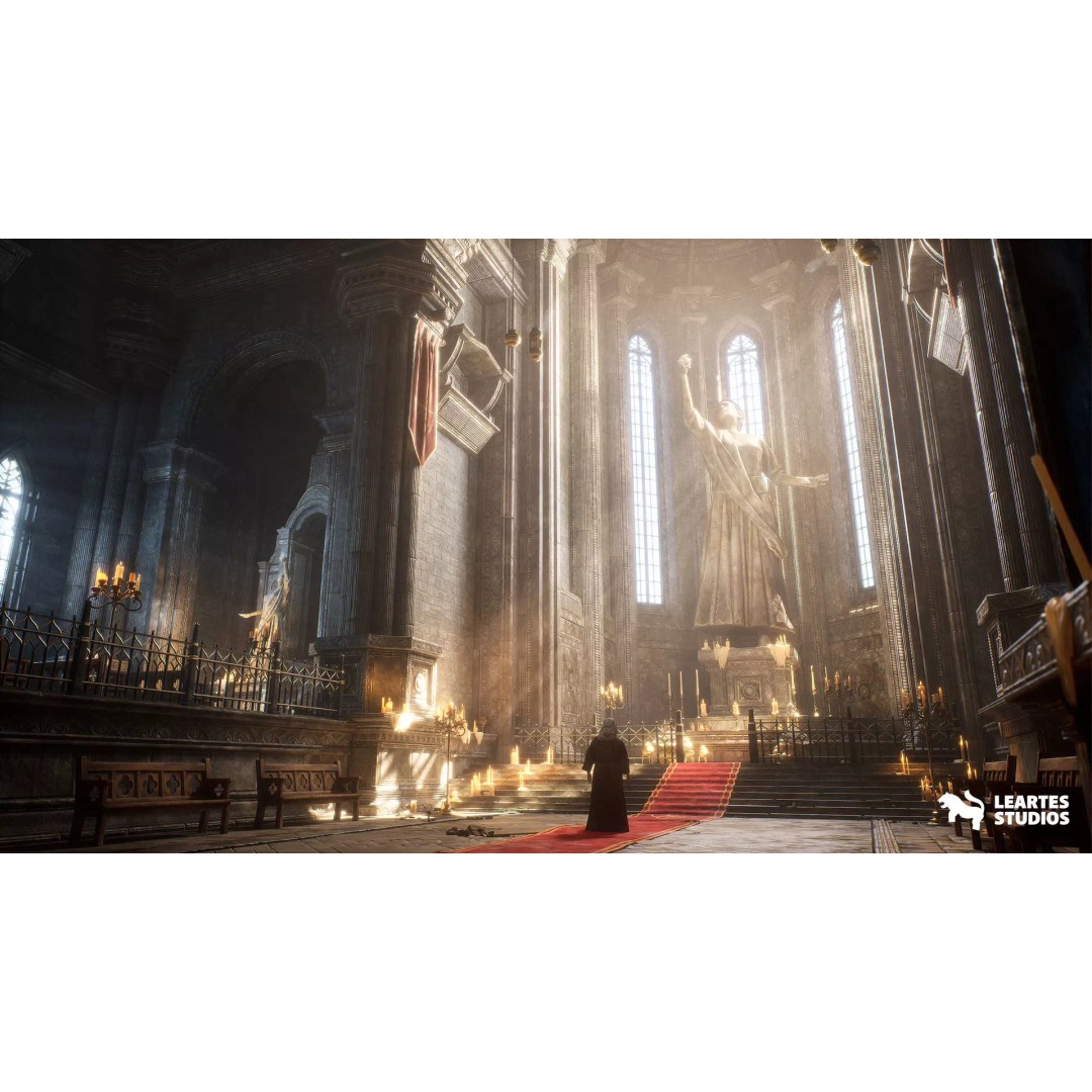 Ancient Cathedral 3D Model – Low Poly Game Asset, 141 Unique Meshes - View 2