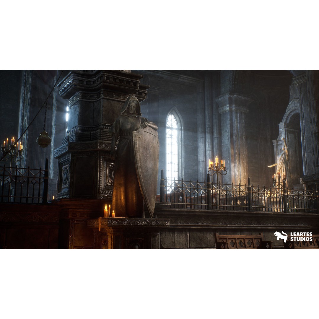 Ancient Cathedral 3D Model – Low Poly Game Asset, 141 Unique Meshes - View 5