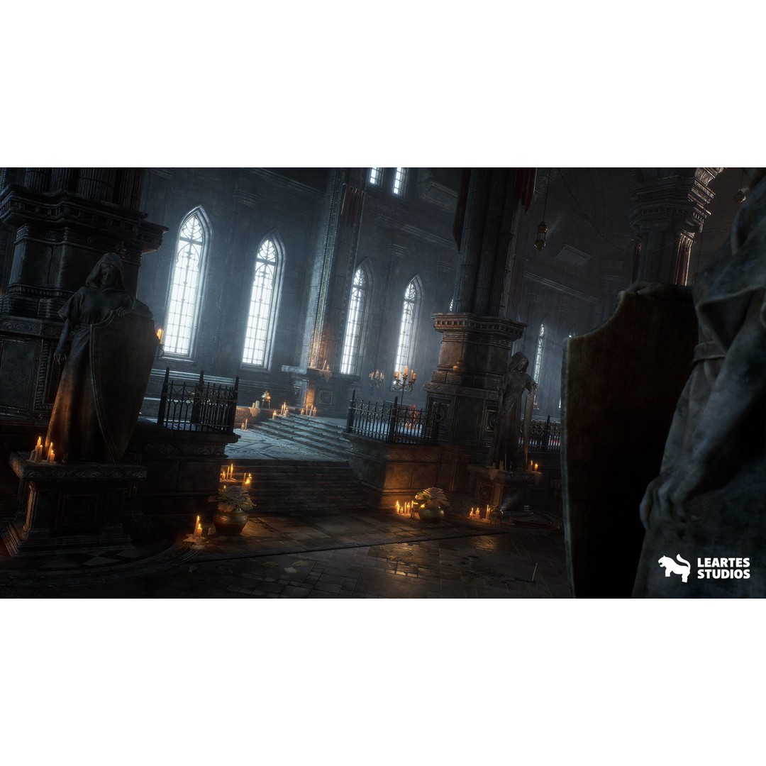 Ancient Cathedral 3D Model – Low Poly Game Asset, 141 Unique Meshes - View 6