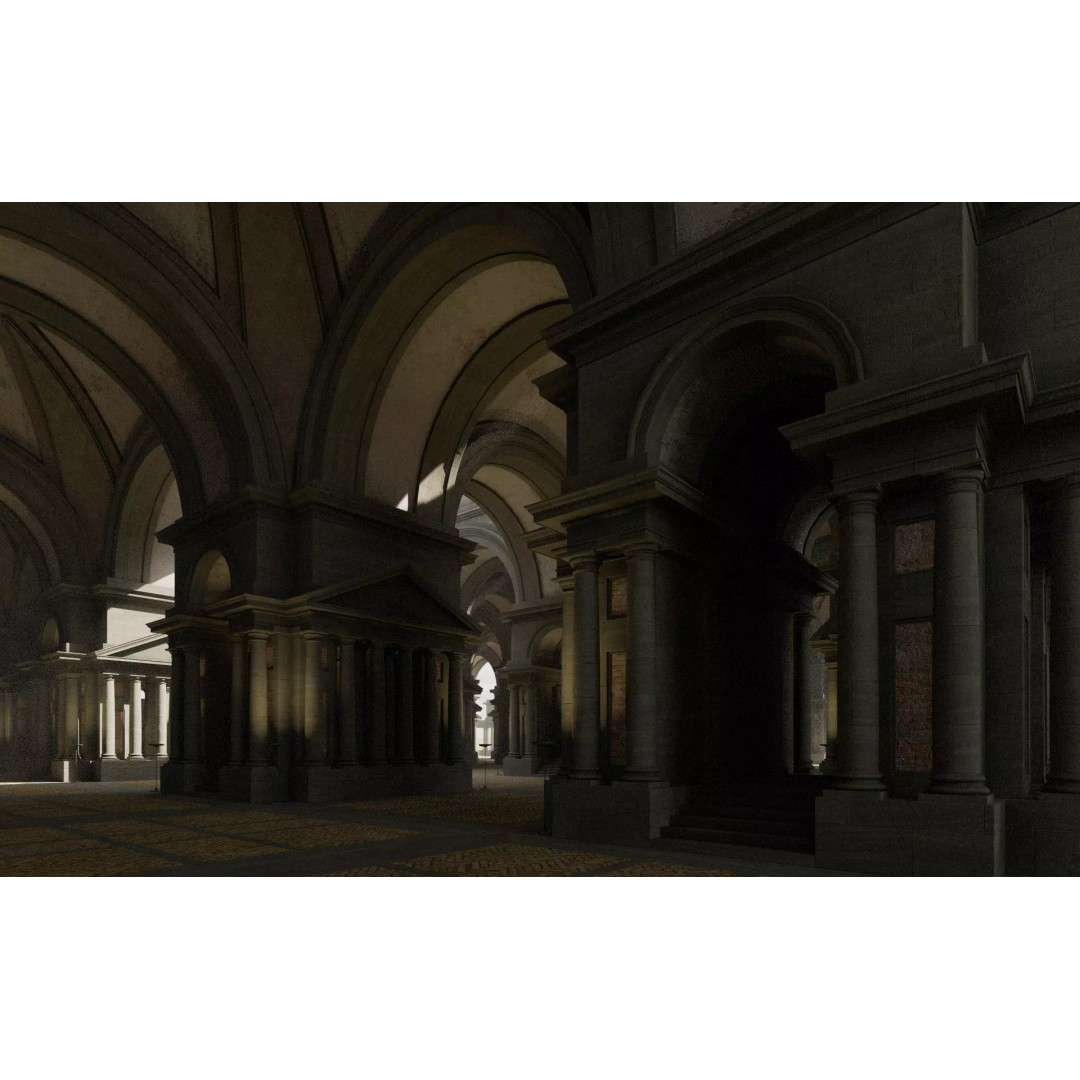 Doric Hall 3D Model – Detailed Architectural Asset, FBX - View 10