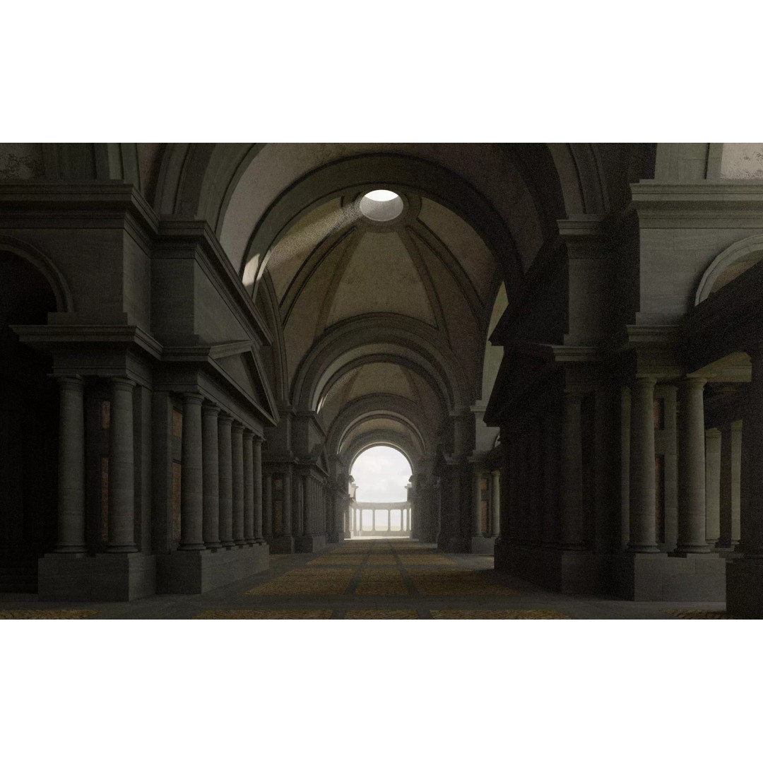 Doric Hall 3D Model – Detailed Architectural Asset, FBX - View 11