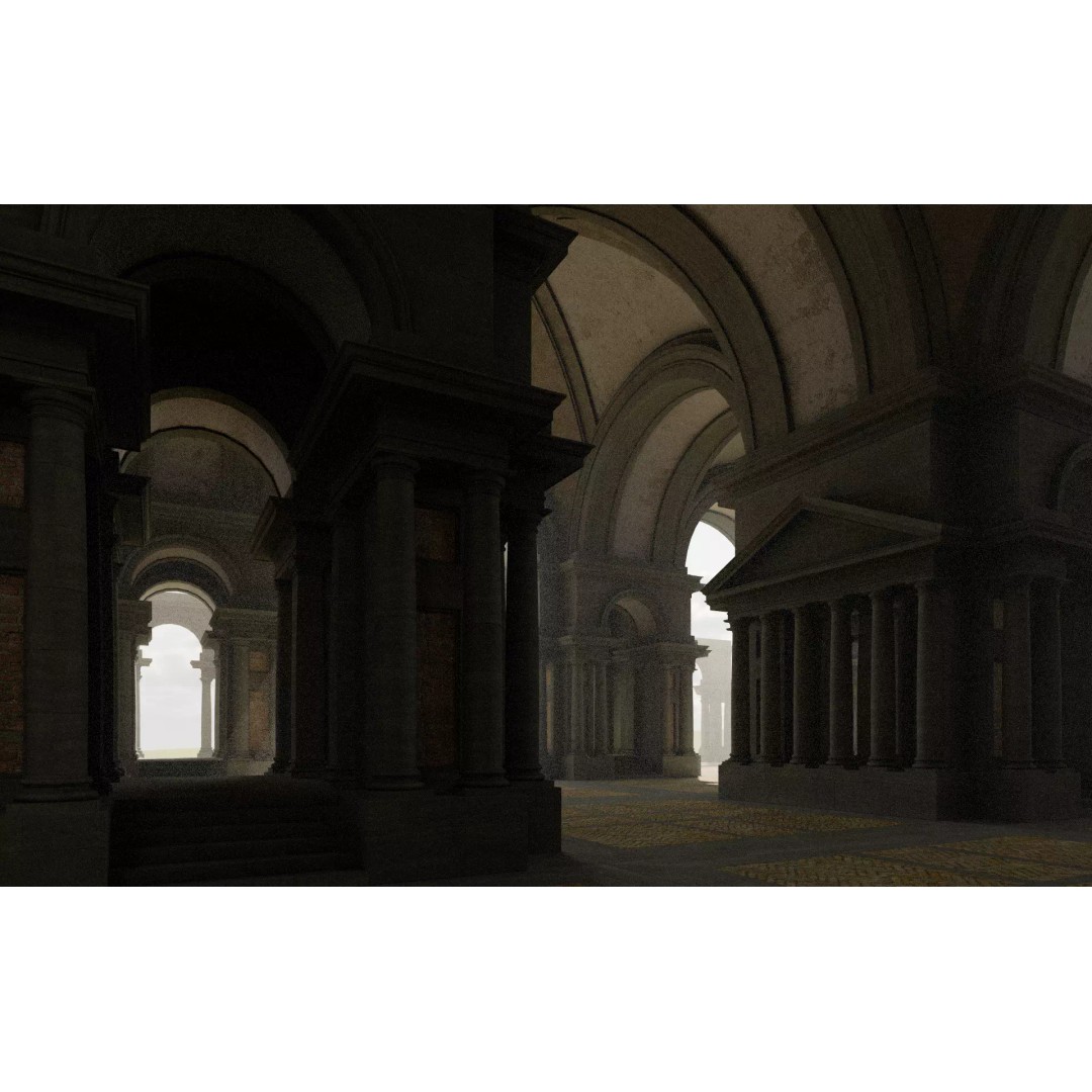 Doric Hall 3D Model – Detailed Architectural Asset, FBX - View 12
