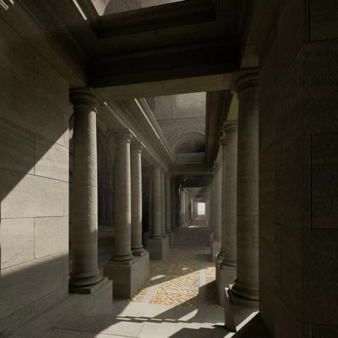 Doric Hall 3D Model – Detailed Architectural Asset, FBX - View 15