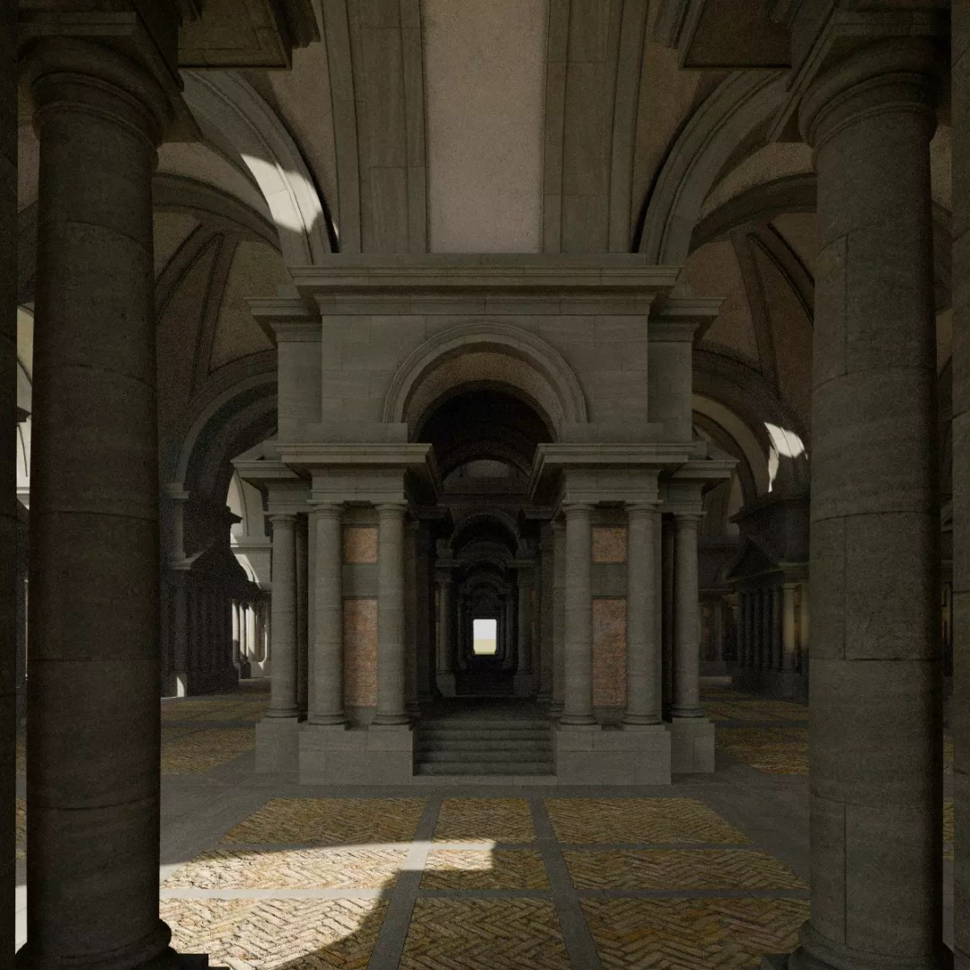 Doric Hall 3D Model – Detailed Architectural Asset, FBX - View 18