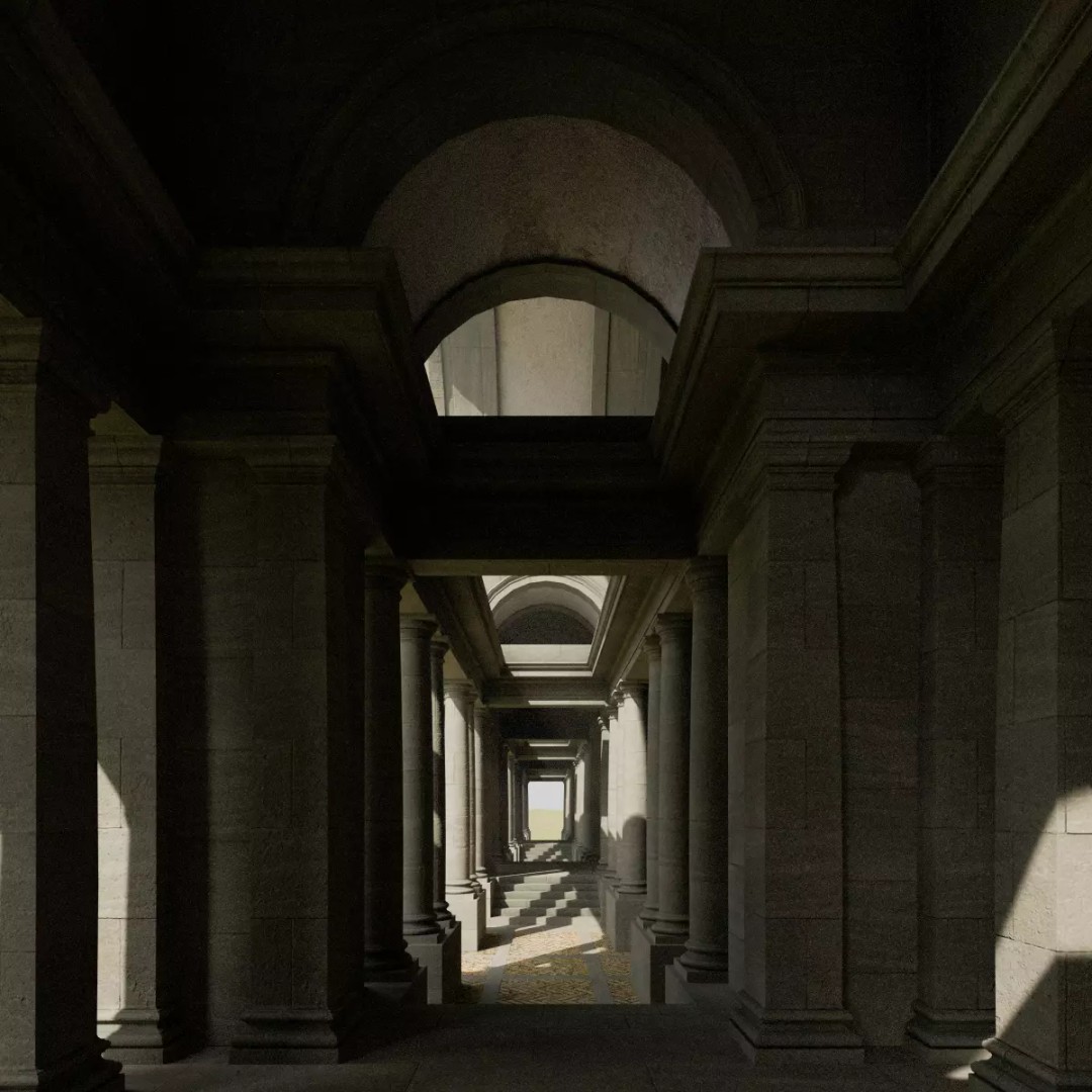 Doric Hall 3D Model – Detailed Architectural Asset, FBX - View 21
