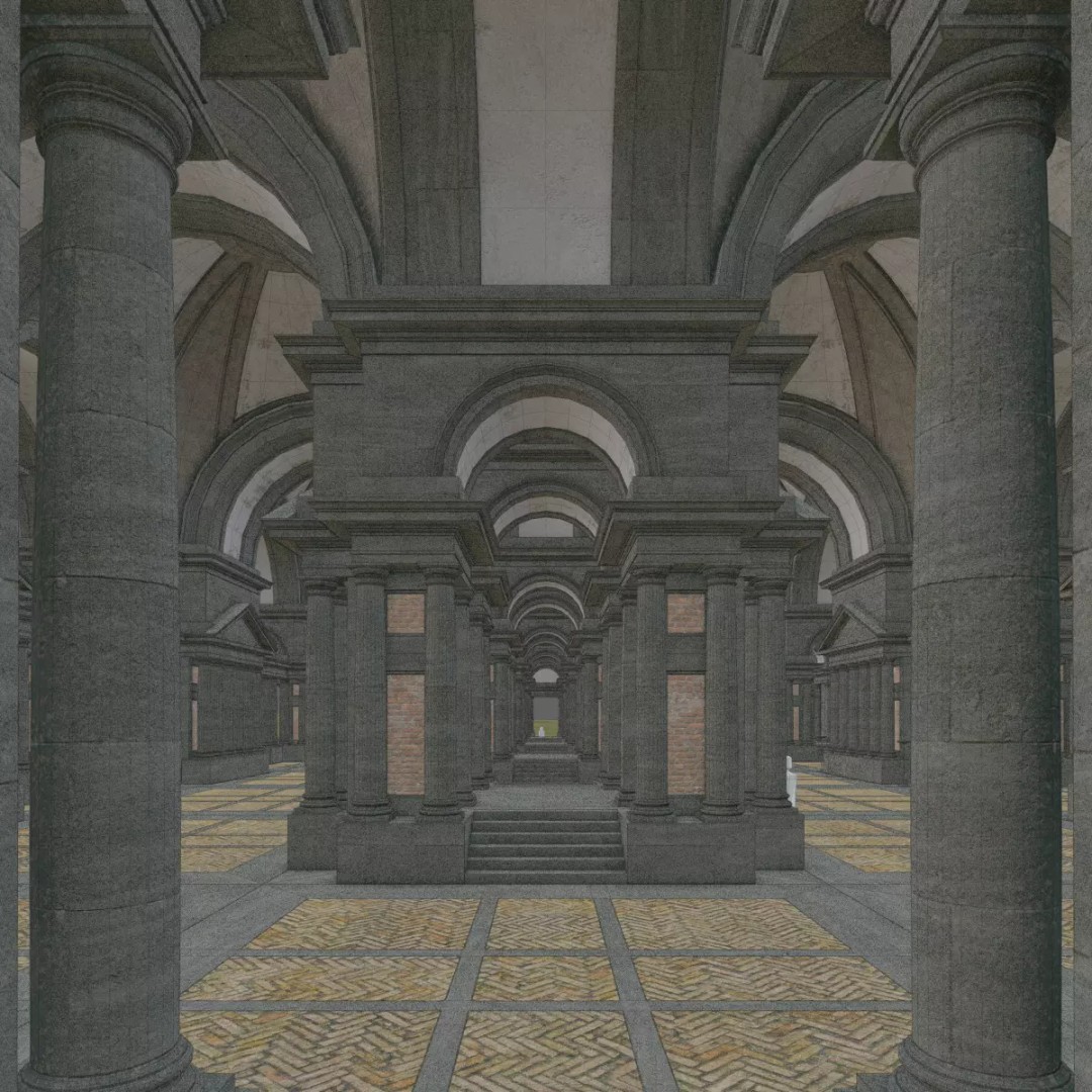 Doric Hall 3D Model – Detailed Architectural Asset, FBX - View 30