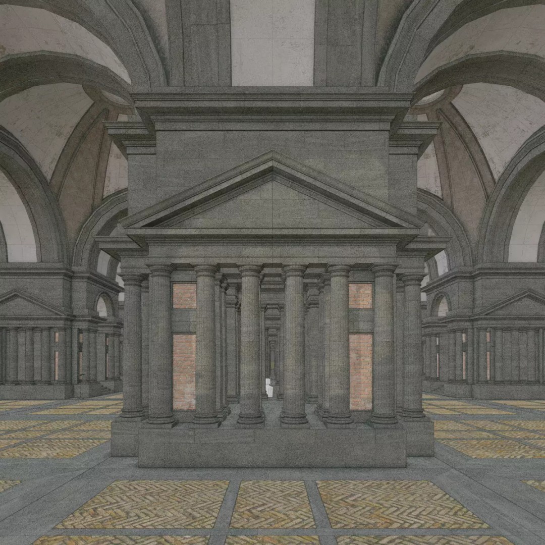 Doric Hall 3D Model – Detailed Architectural Asset, FBX - View 31