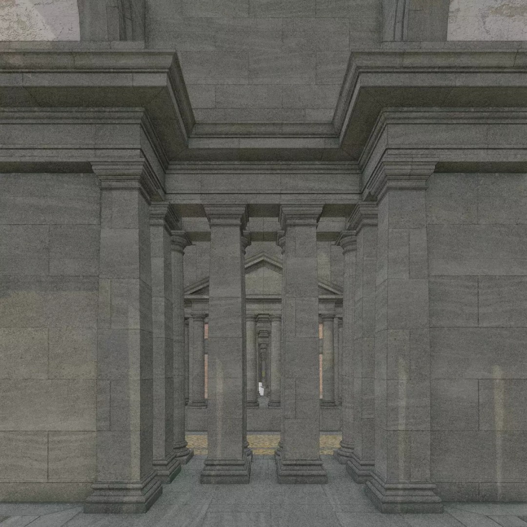 Doric Hall 3D Model – Detailed Architectural Asset, FBX - View 32