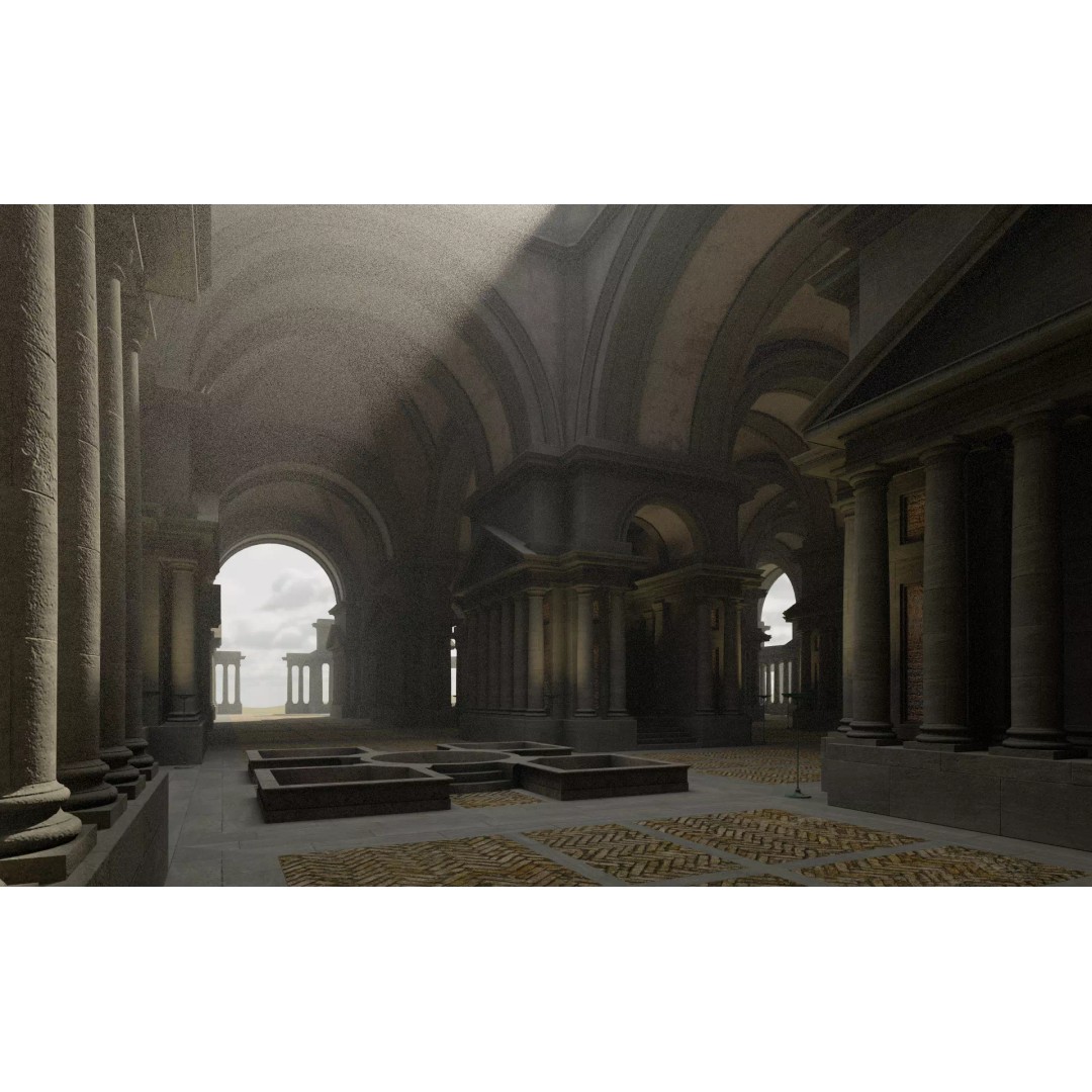 Doric Hall 3D Model – Detailed Architectural Asset, FBX - View 5