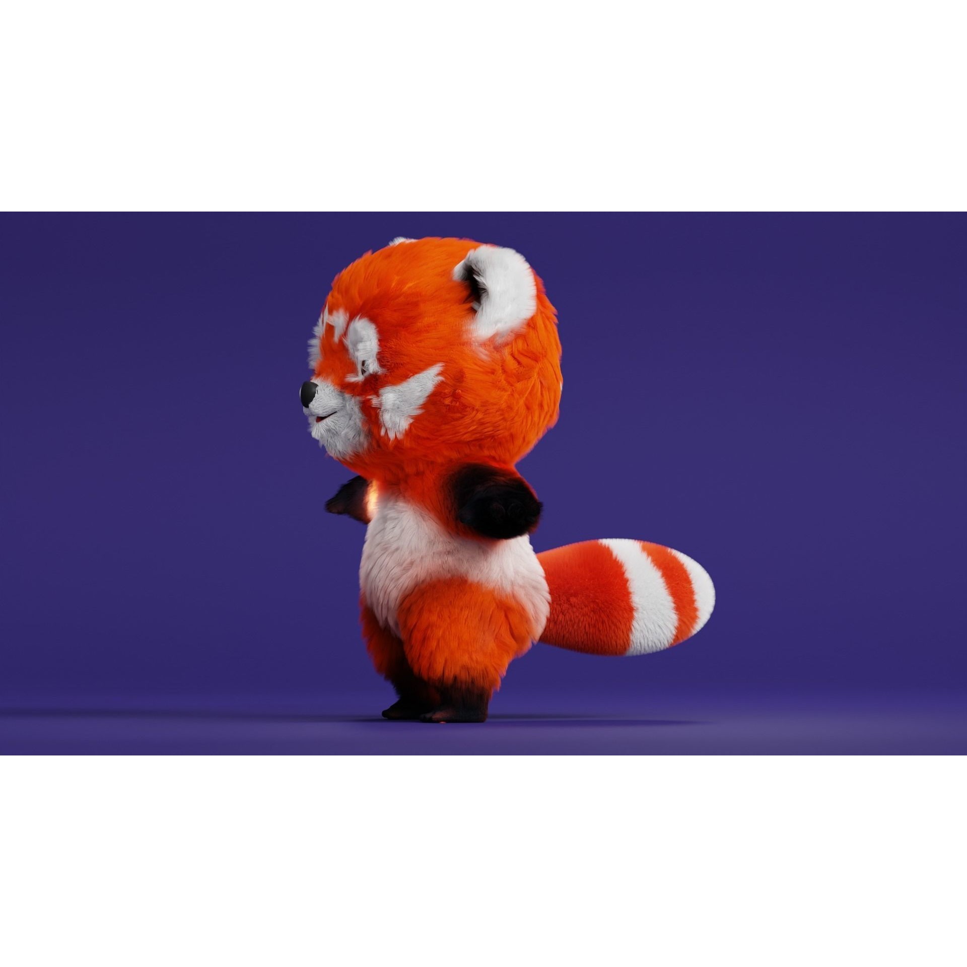 Cute Cartoon Panda - Low-Poly Game-Ready 3D Model - View 10