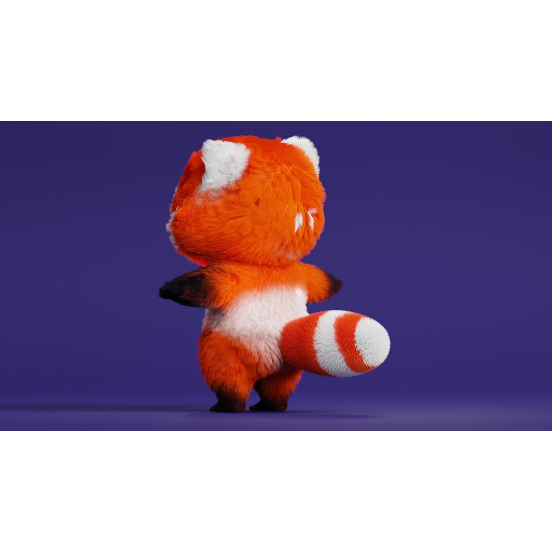 Cute Cartoon Panda - Low-Poly Game-Ready 3D Model - View 12