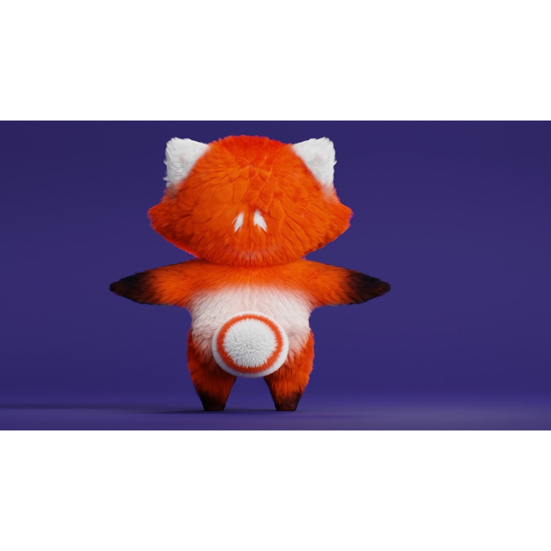 Cute Cartoon Panda - Low-Poly Game-Ready 3D Model - View 14