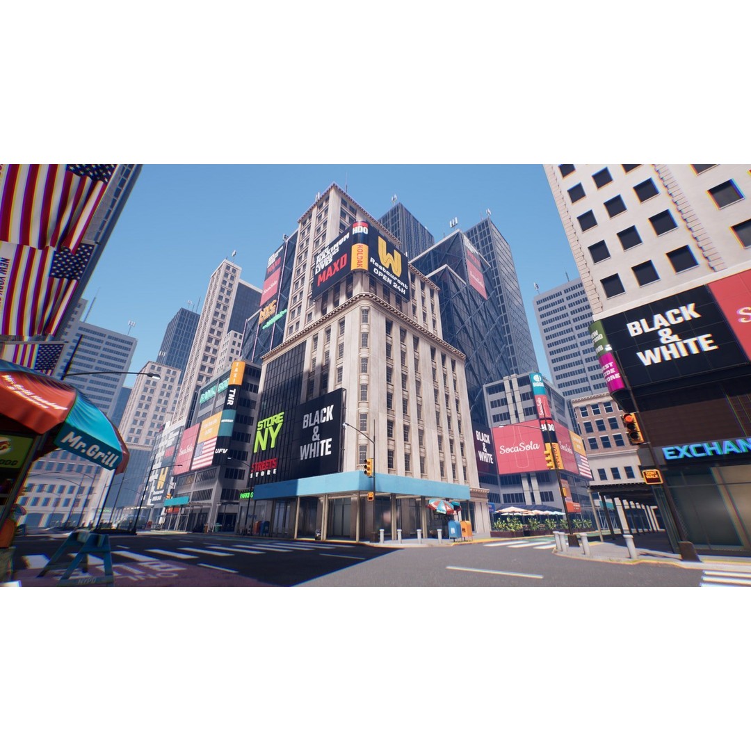 New York City 3D Model – Low Poly Urban Environment, FBX - View 12
