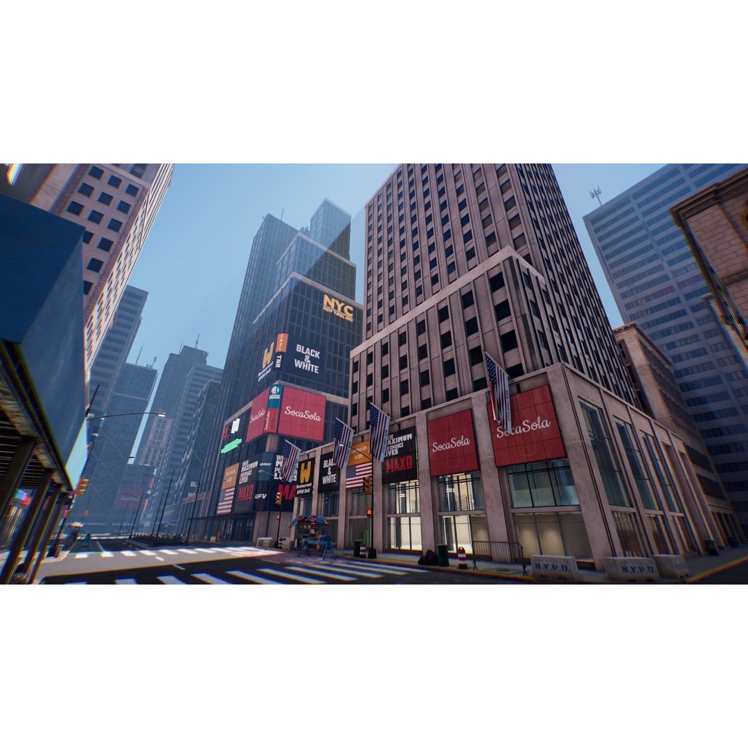 New York City 3D Model – Low Poly Urban Environment, FBX - View 14