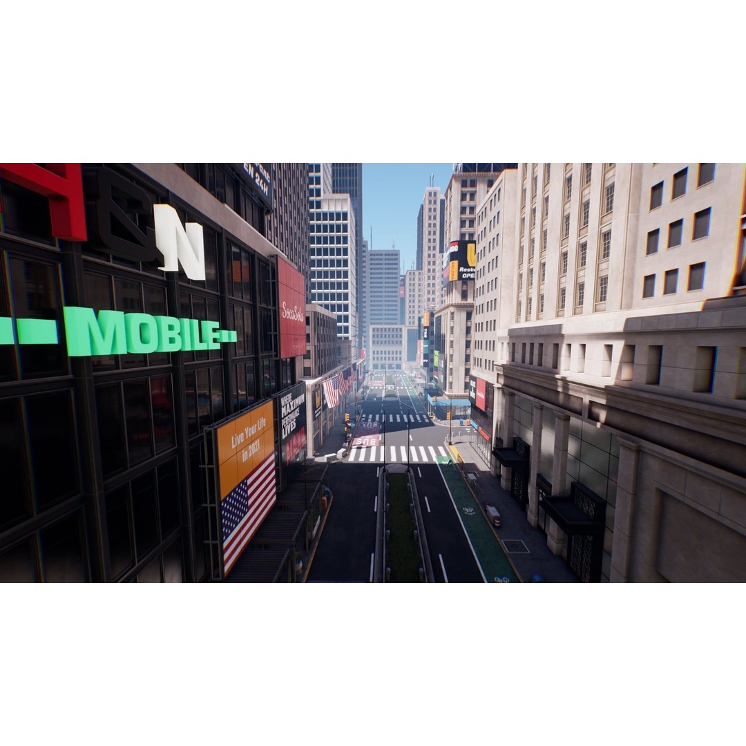 New York City 3D Model – Low Poly Urban Environment, FBX - View 19