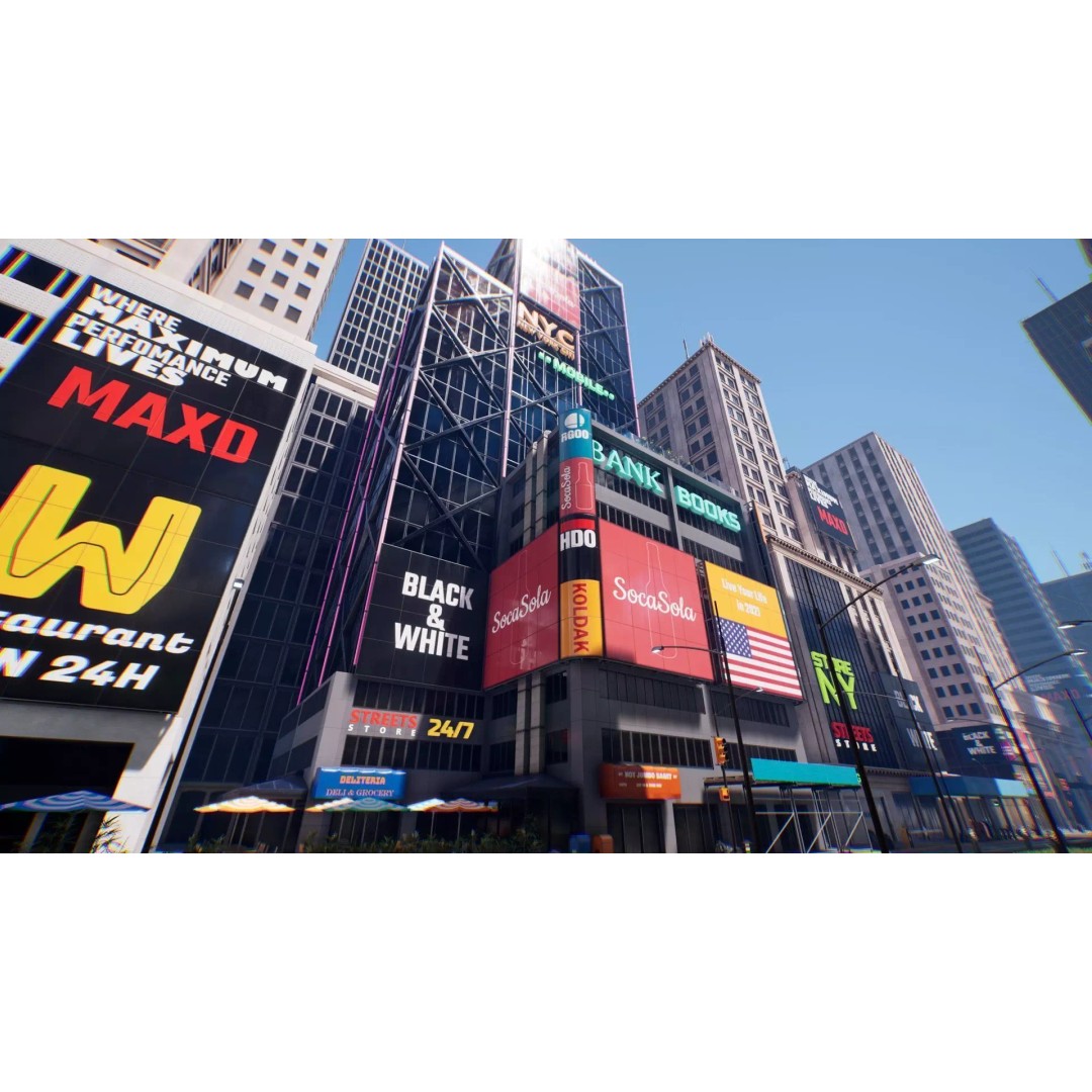 New York City 3D Model – Low Poly Urban Environment, FBX - View 2