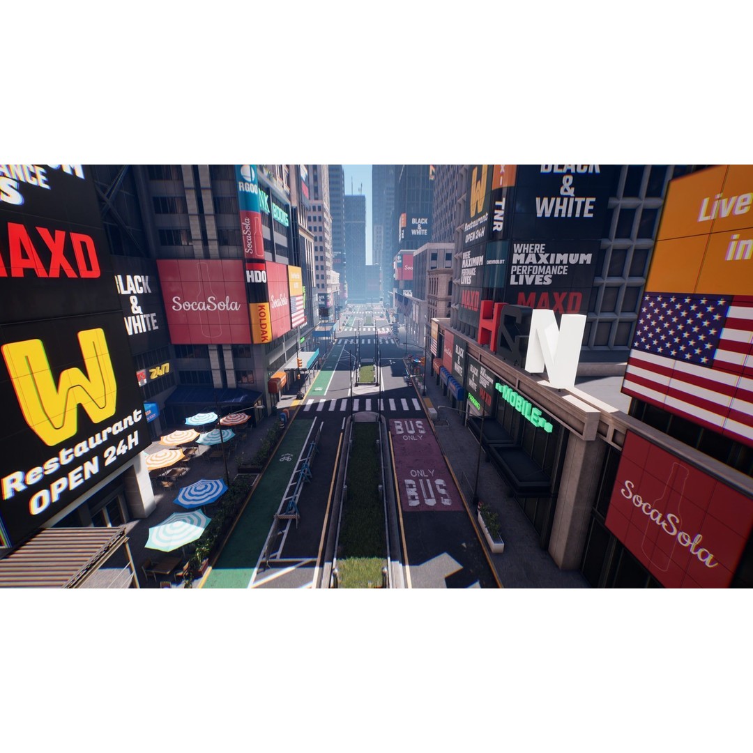 New York City 3D Model – Low Poly Urban Environment, FBX - View 20