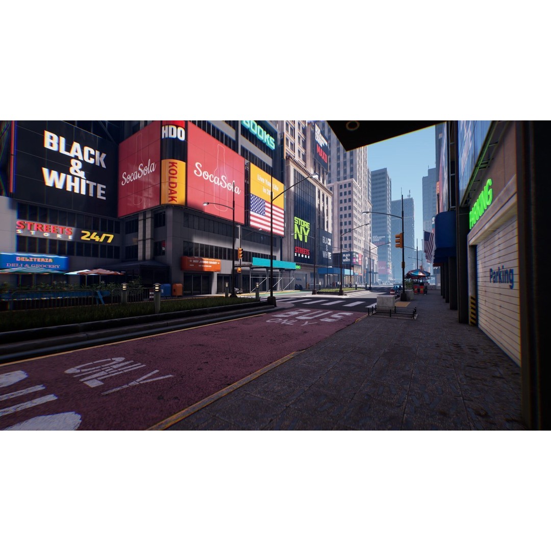 New York City 3D Model – Low Poly Urban Environment, FBX - View 3