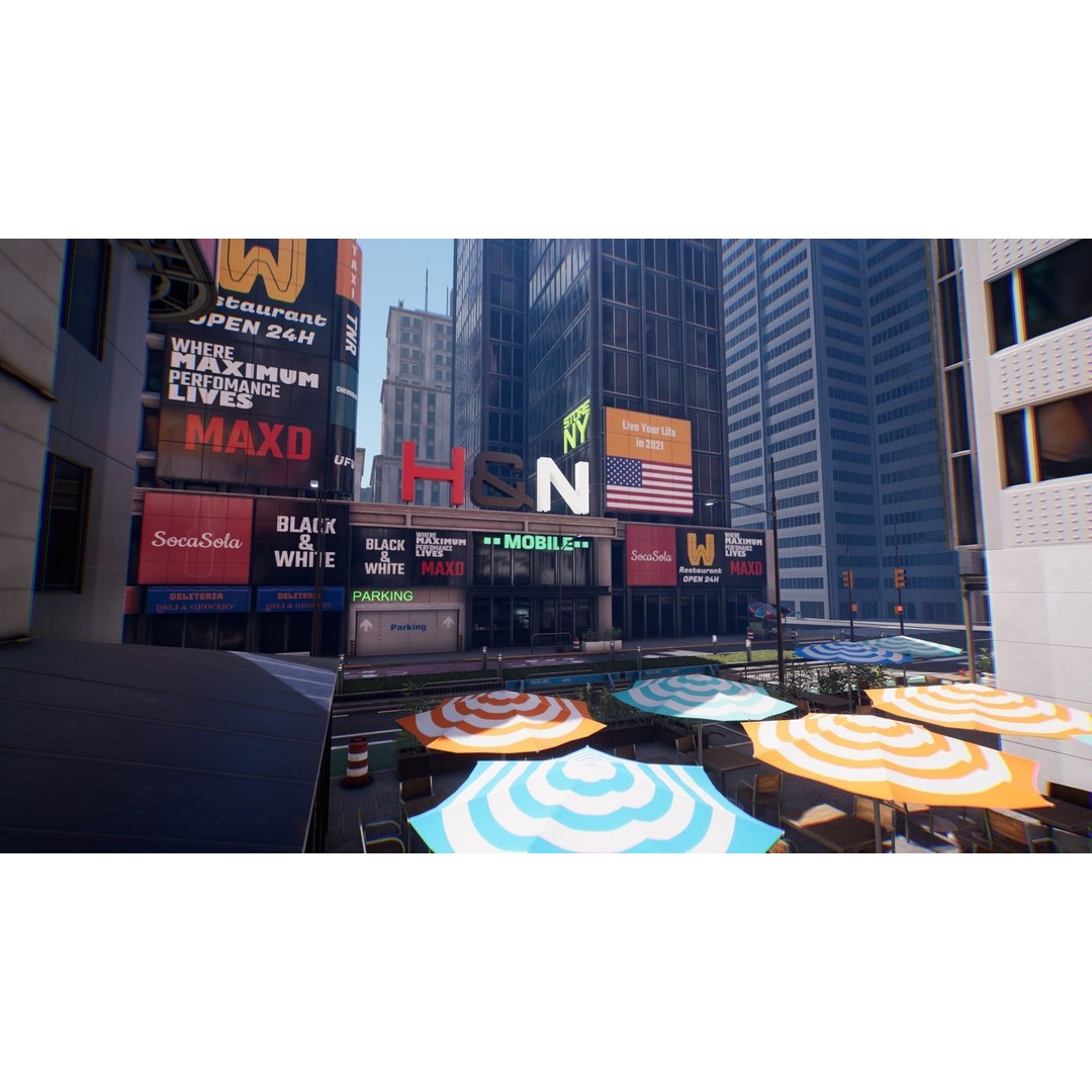 New York City 3D Model – Low Poly Urban Environment, FBX - View 9