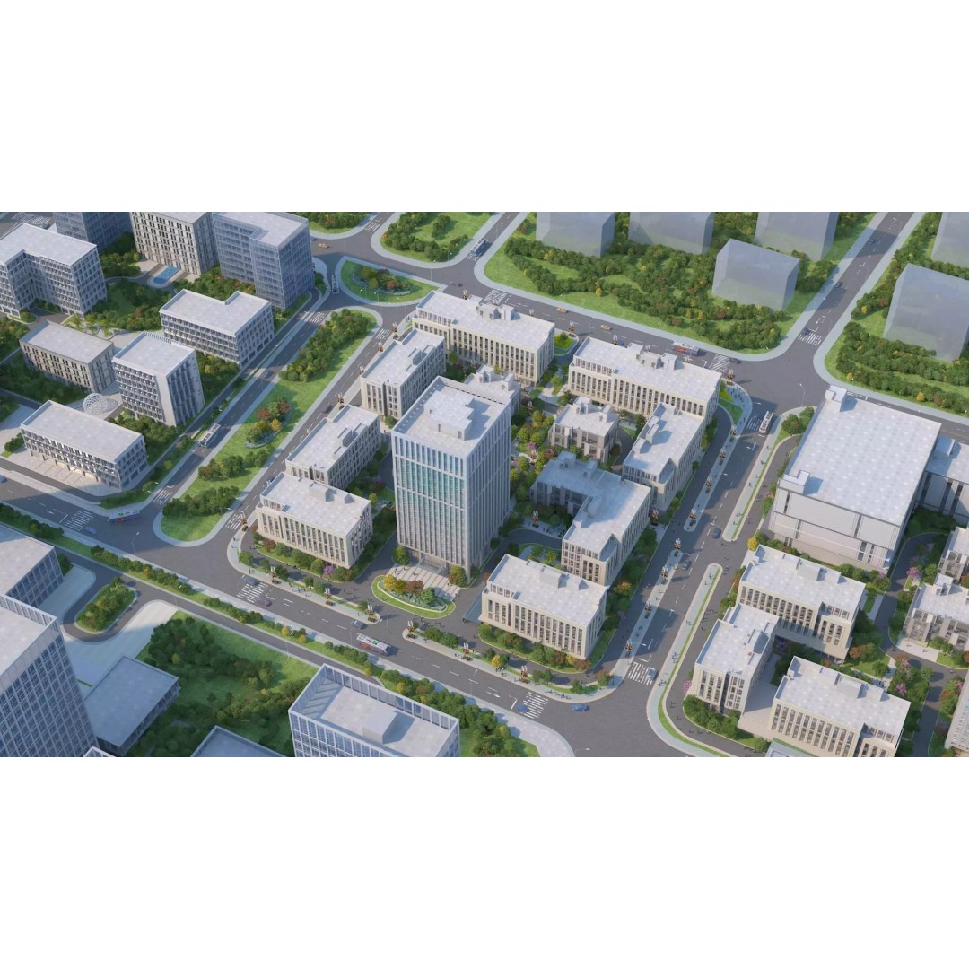 Architectural Animation Shots 3D Model – Urban Cityscape, FBX & OBJ - View 2