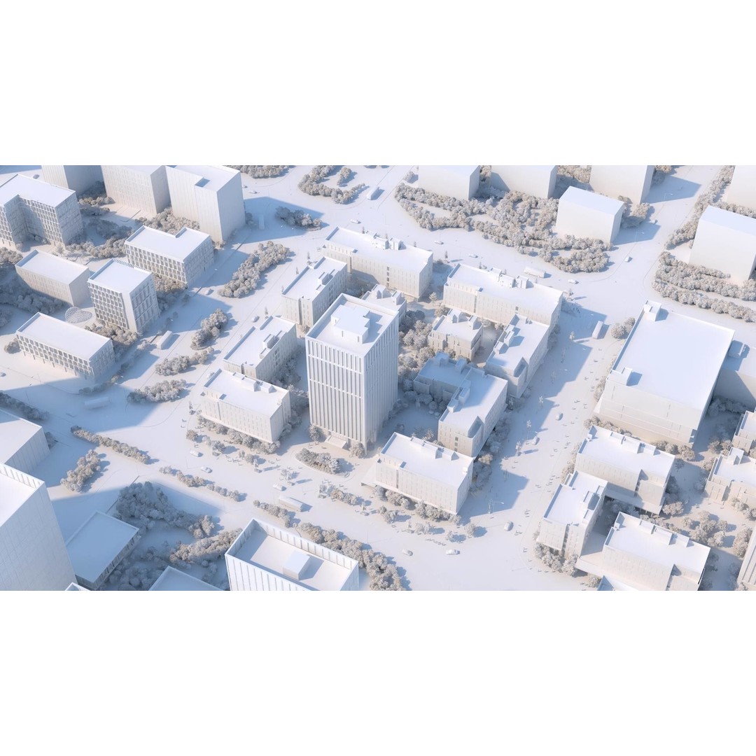 Architectural Animation Shots 3D Model – Urban Cityscape, FBX & OBJ - View 8