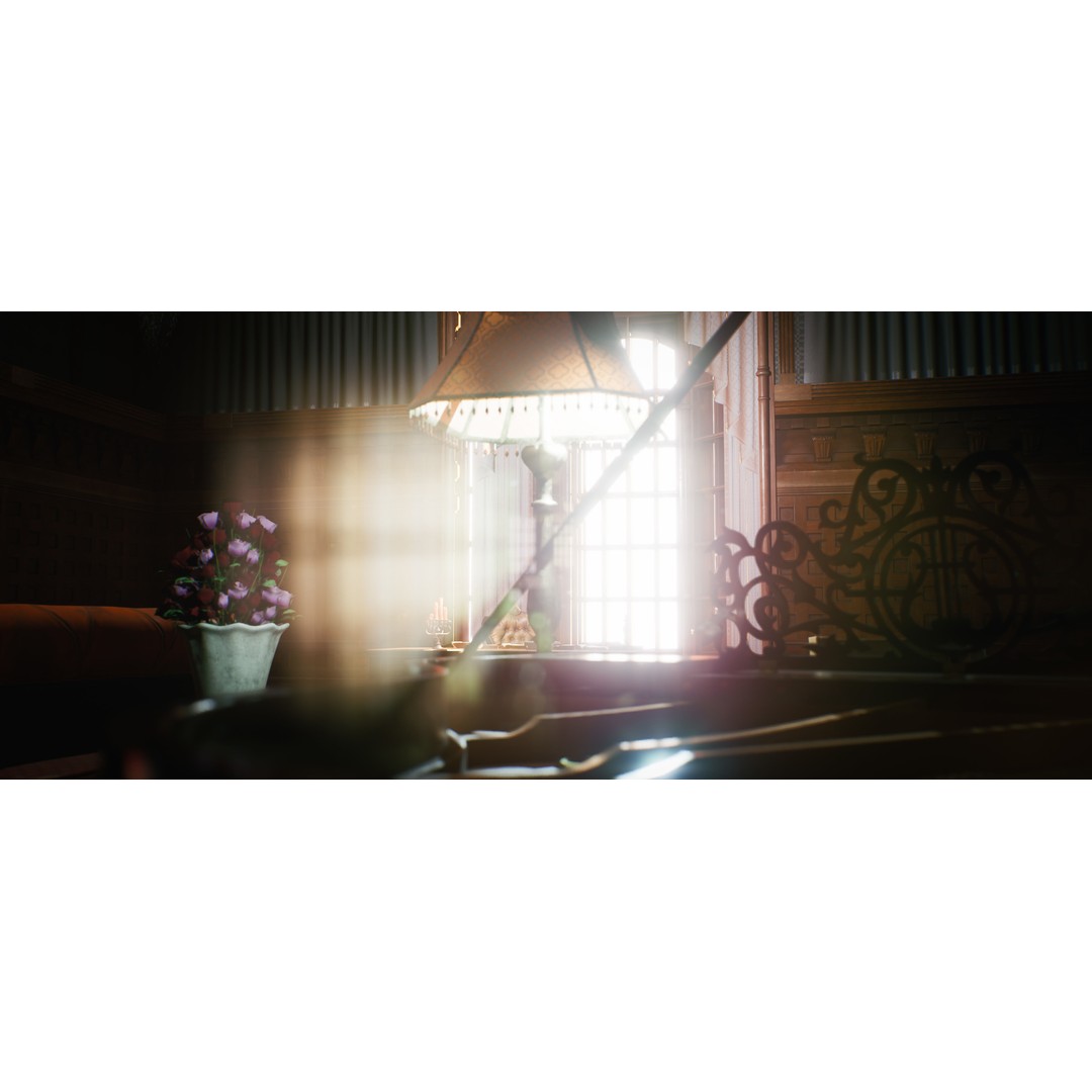 Vintage Mansion 3D Model – Low-Poly Interior Kit for UE5 - View 13