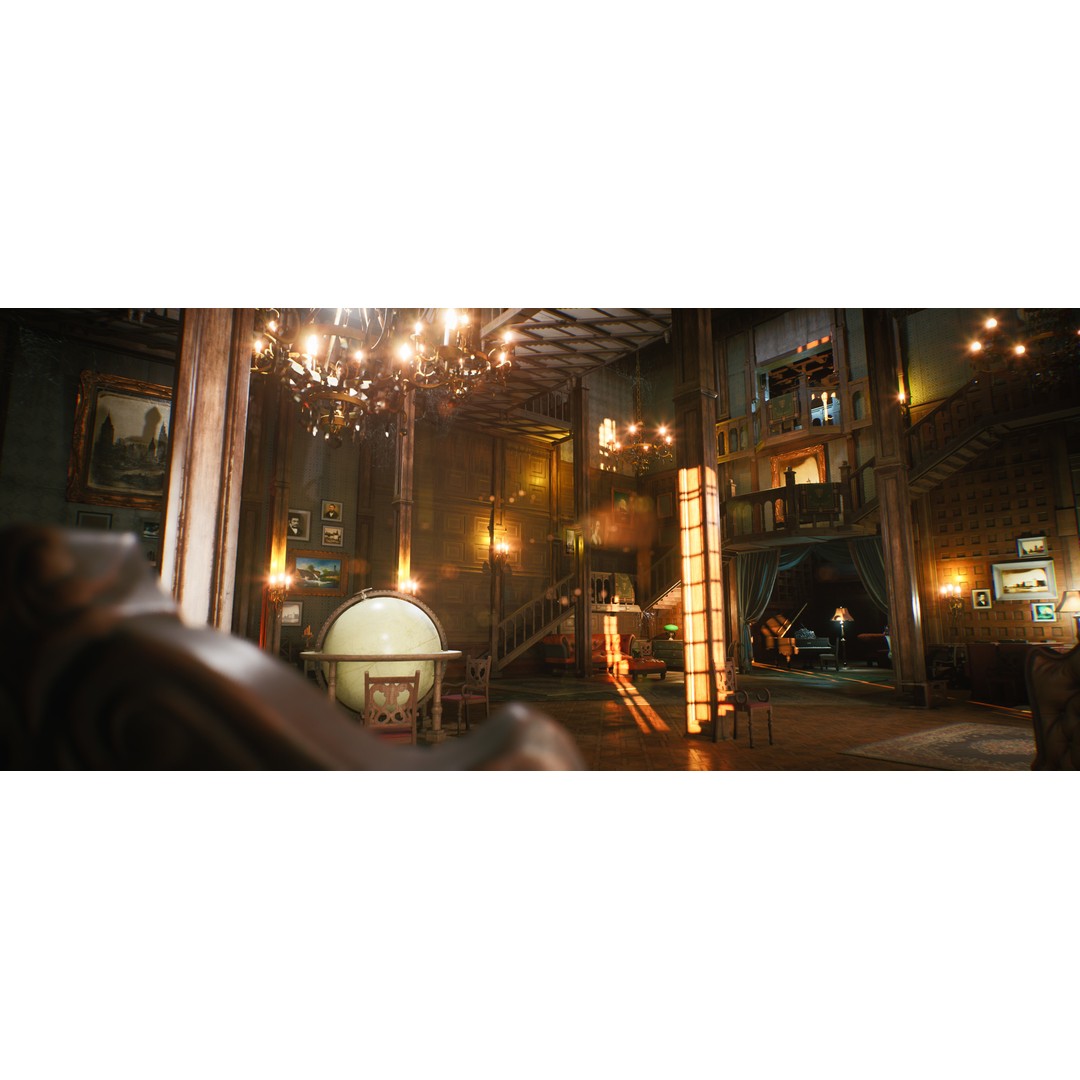 Vintage Mansion 3D Model – Low-Poly Interior Kit for UE5 - View 4
