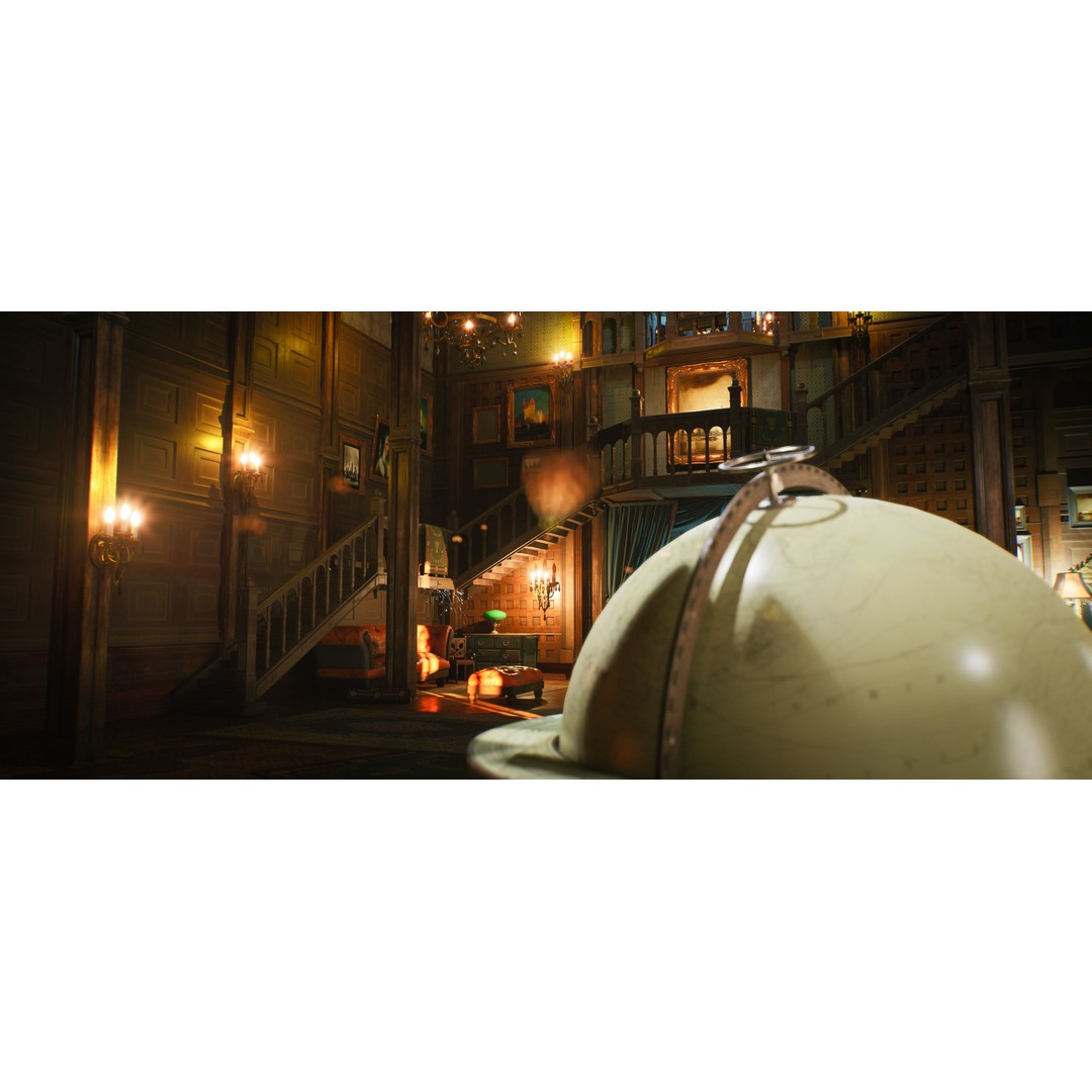 Vintage Mansion 3D Model – Low-Poly Interior Kit for UE5 - View 7