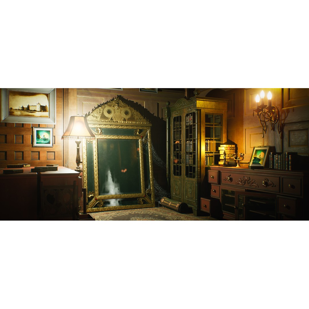 Vintage Mansion 3D Model – Low-Poly Interior Kit for UE5 - View 8