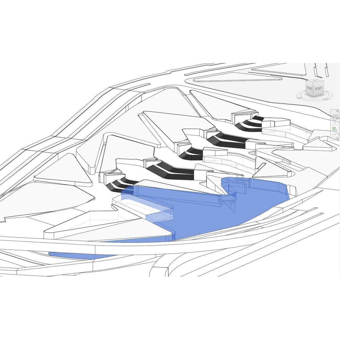Heydar Aliyev Center 3D Model – Architectural Revit Asset, FBX, OBJ - View 6