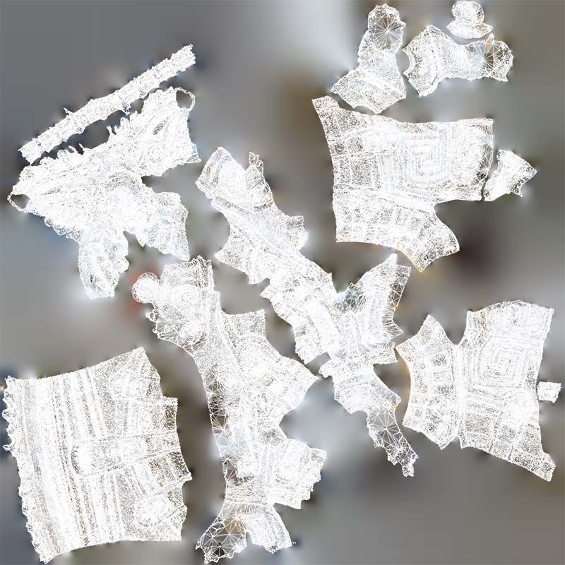 Decorative Door Head 3D Model – Low Poly Arch with Statue, FBX - View 16